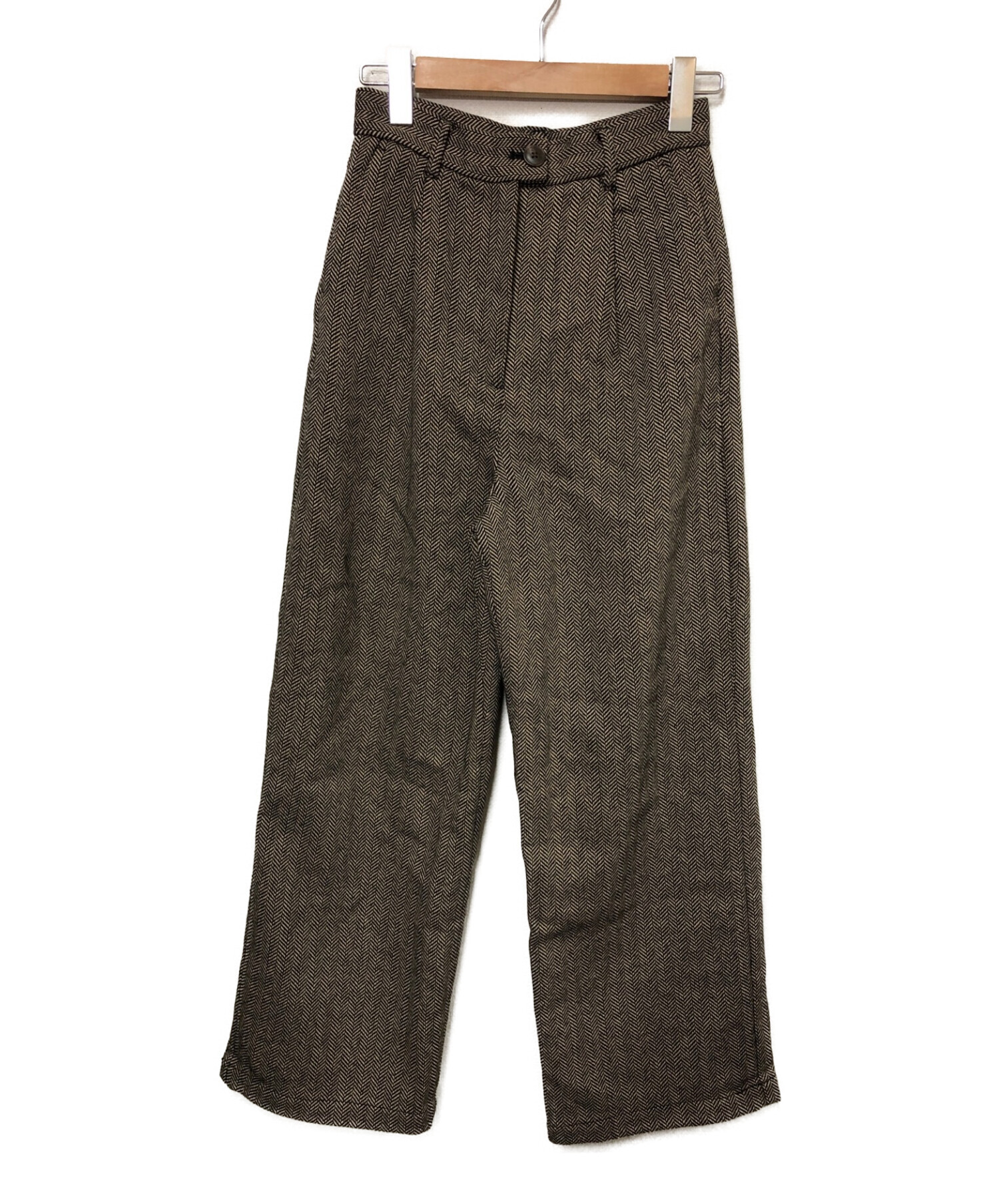 FREAK'S STORE ヘリンボーン ツイード セットアップ　ワイド　M FREAK'S STORE ヘリンボーン ツイード セットアップ ワイド M FREAK'S