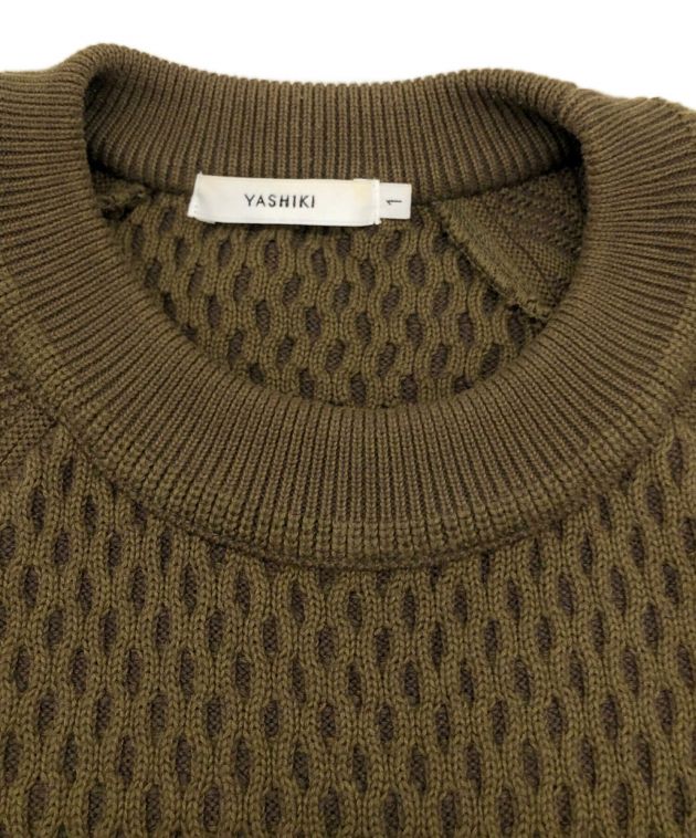 中古・古着通販】YASHIKI (ヤシキ) セーター オリーブ サイズ:1