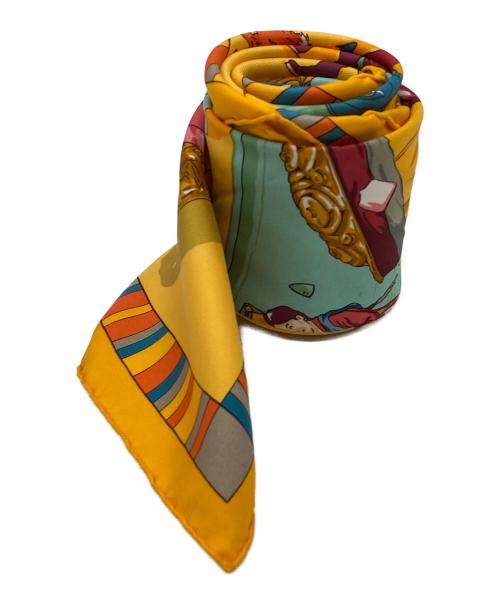 新品未使用　エルメス　カレ100 ROAAAAAR！ブラウン インパクト抜群】HERMES カレH 100 《ROAAAAAR！》スカーフ