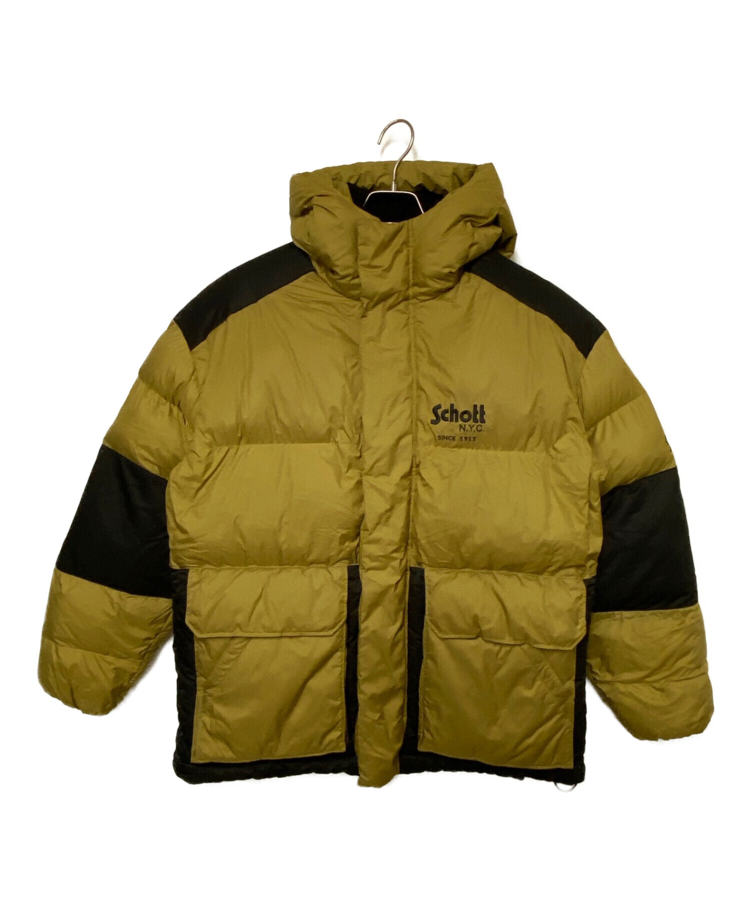 中古・古着通販】Schott (ショット) ダウンジャケット カーキ サイズ