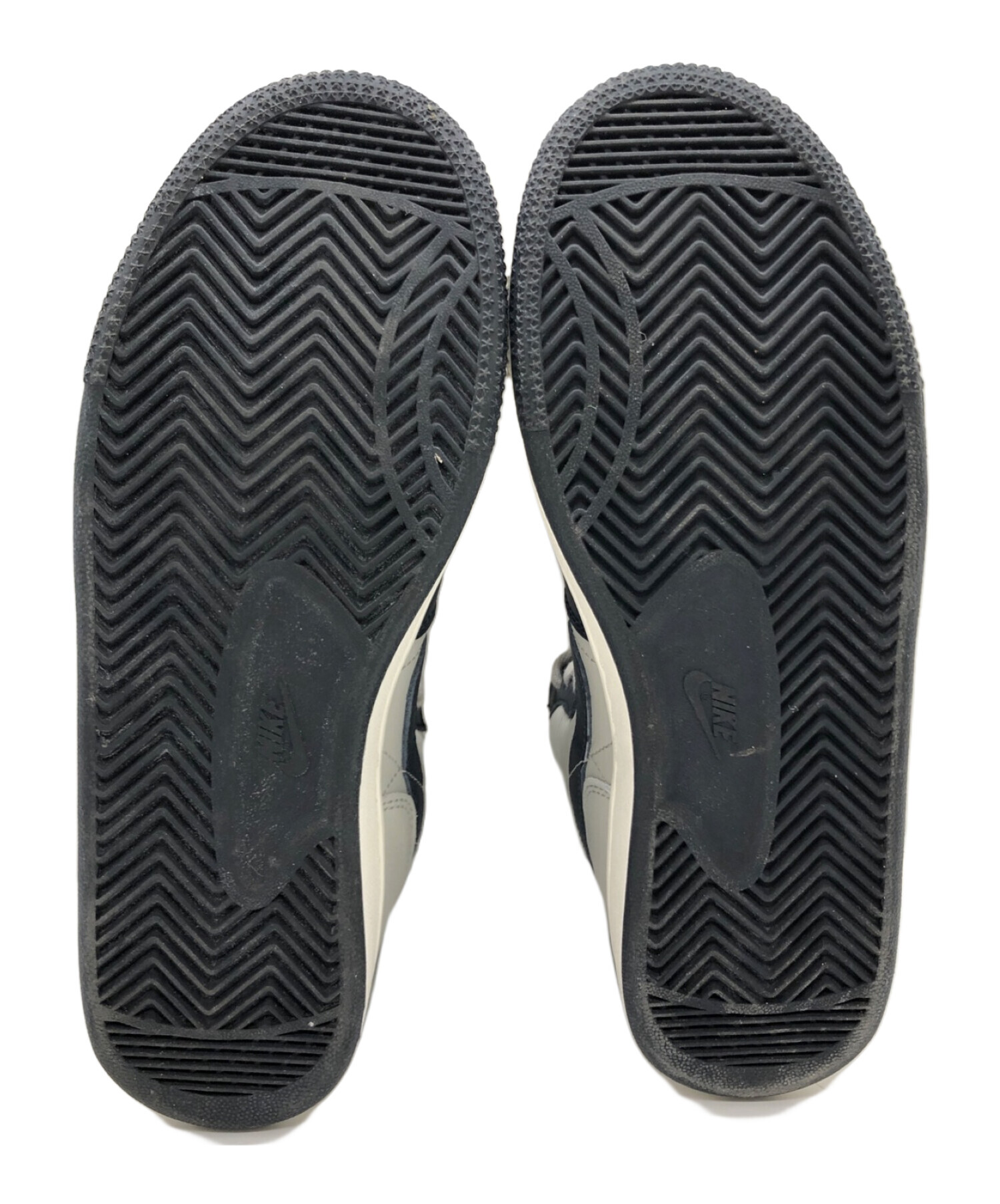 中古・古着通販】NIKE (ナイキ) ハイカットスニーカー グレー×ネイビー