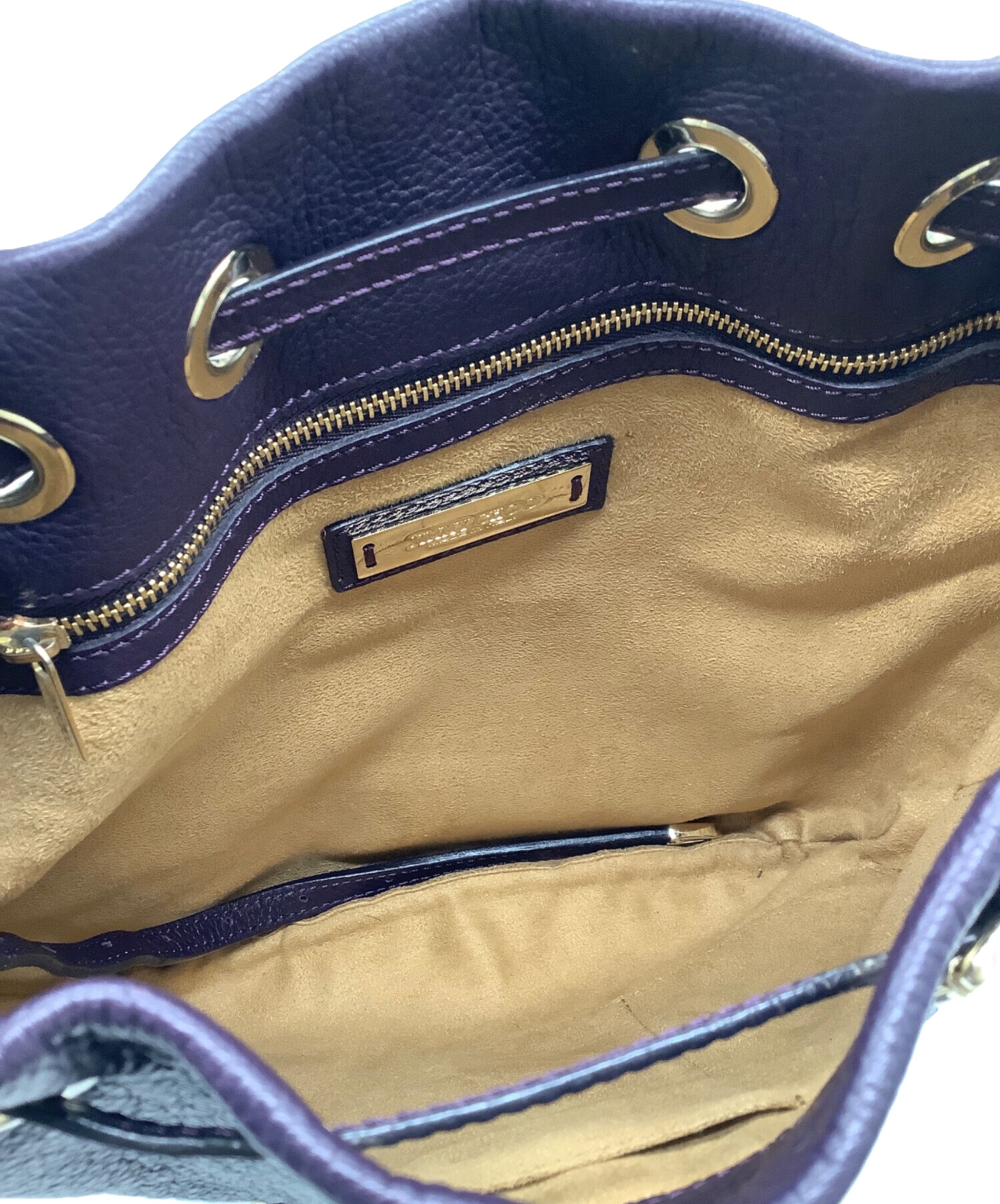 中古・古着通販】JIMMY CHOO (ジミーチュウ) 巾着ショルダーバッグ