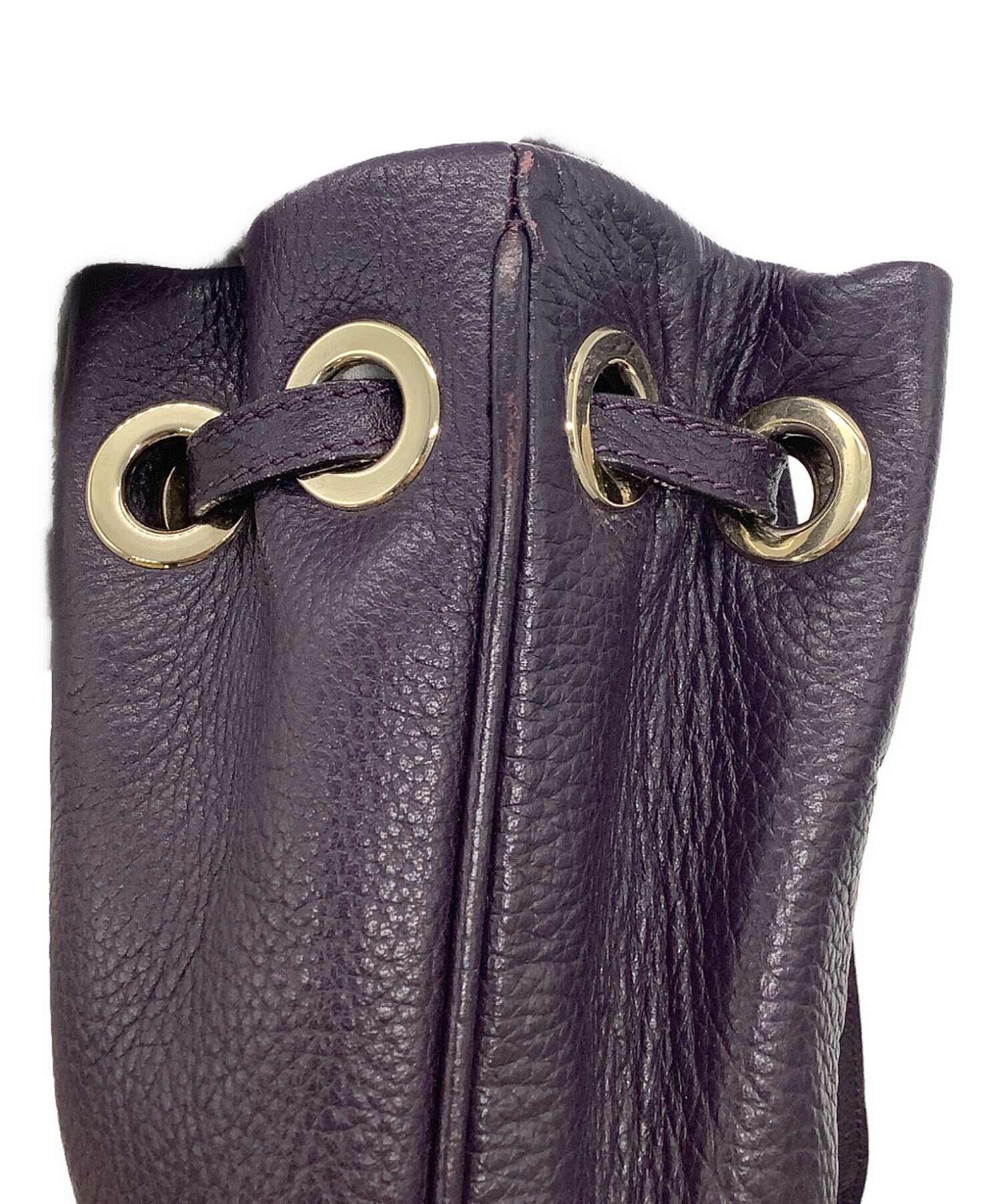 中古・古着通販】JIMMY CHOO (ジミーチュウ) 巾着ショルダーバッグ