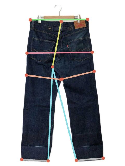 中古・古着通販】A.W.A (エーダブルーエー) デニムパンツ インディゴ