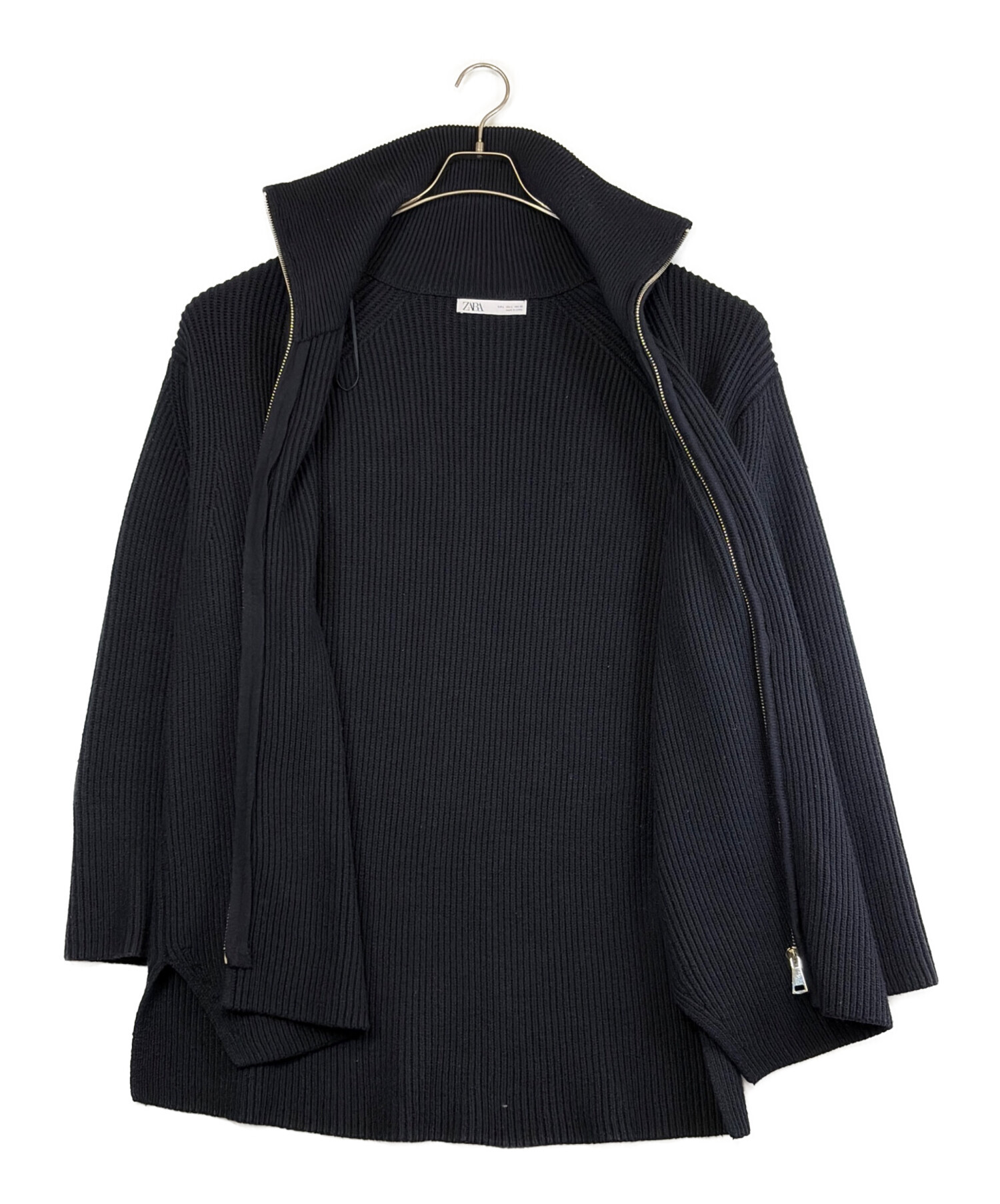 中古・古着通販】ZARA (ザラ) ドライバーズニット ネイビー サイズ