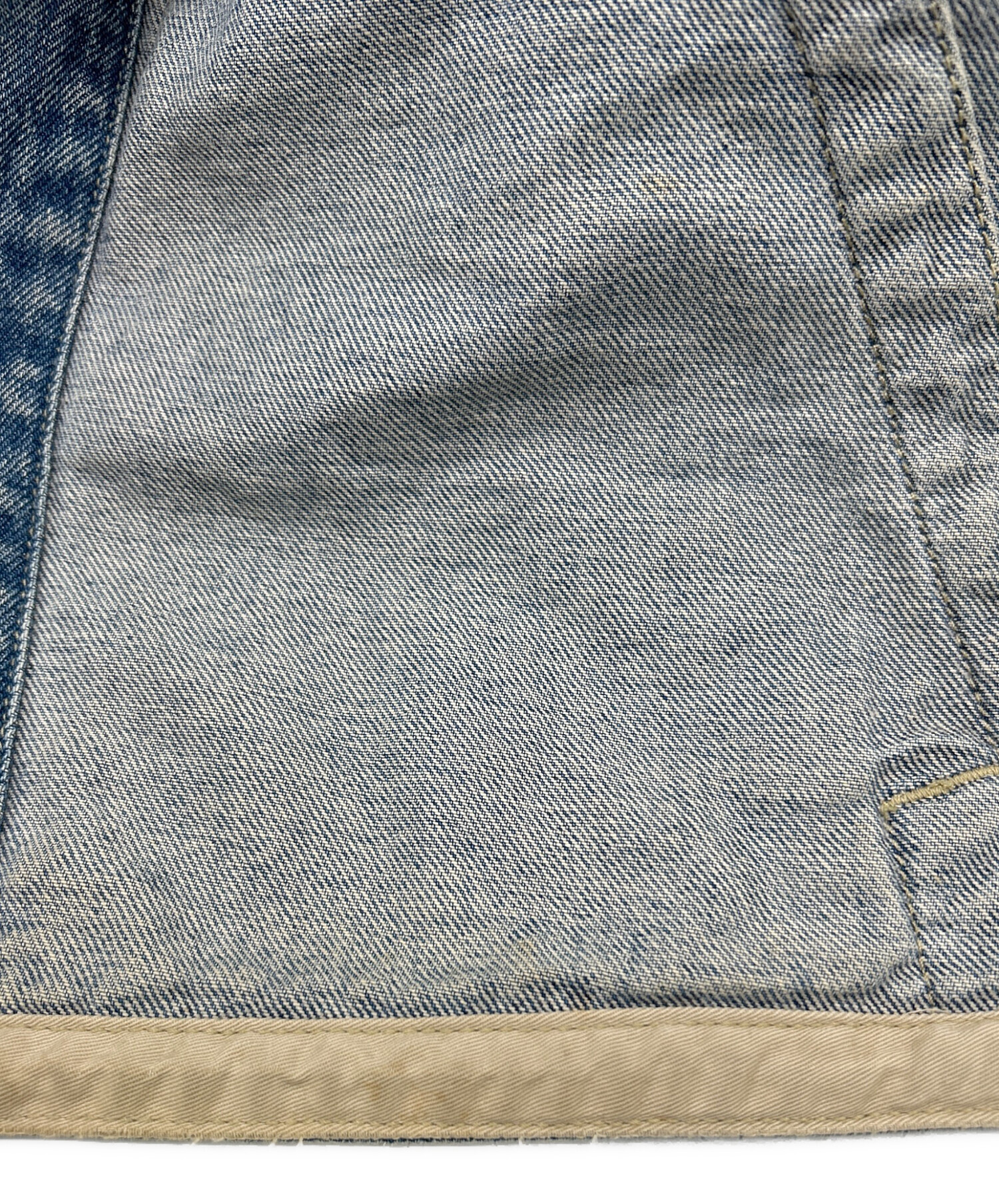 美品/XL☆エディーバウアー デニムカバーオール RAMIE素材【リネン】コート Eddie Bauer エディバウアー デニムカバーオール ジャケット