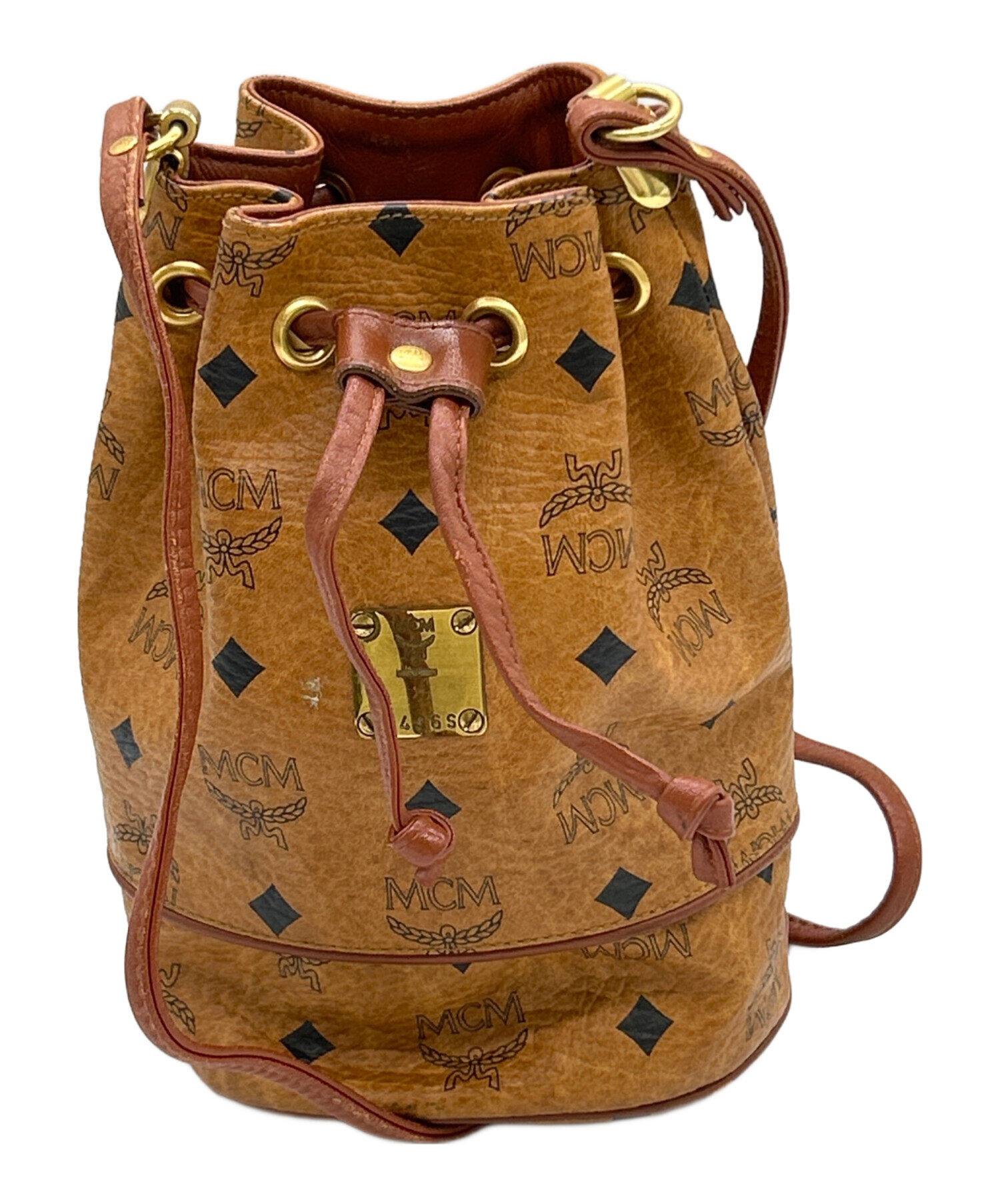 MCM 巾着ショルダーバック MCM】巾着 ショルダーバッグ