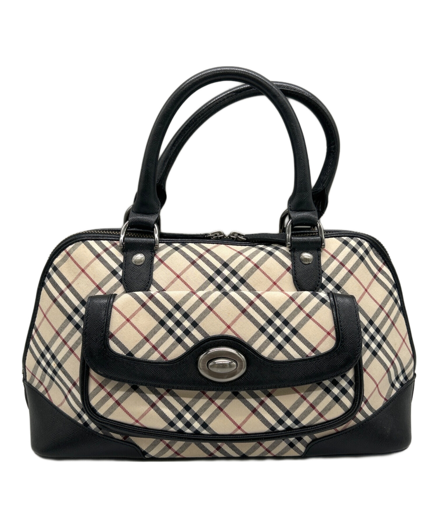 中古・古着通販】BURBERRY (バーバリー) ハンドバッグ ベージュ 