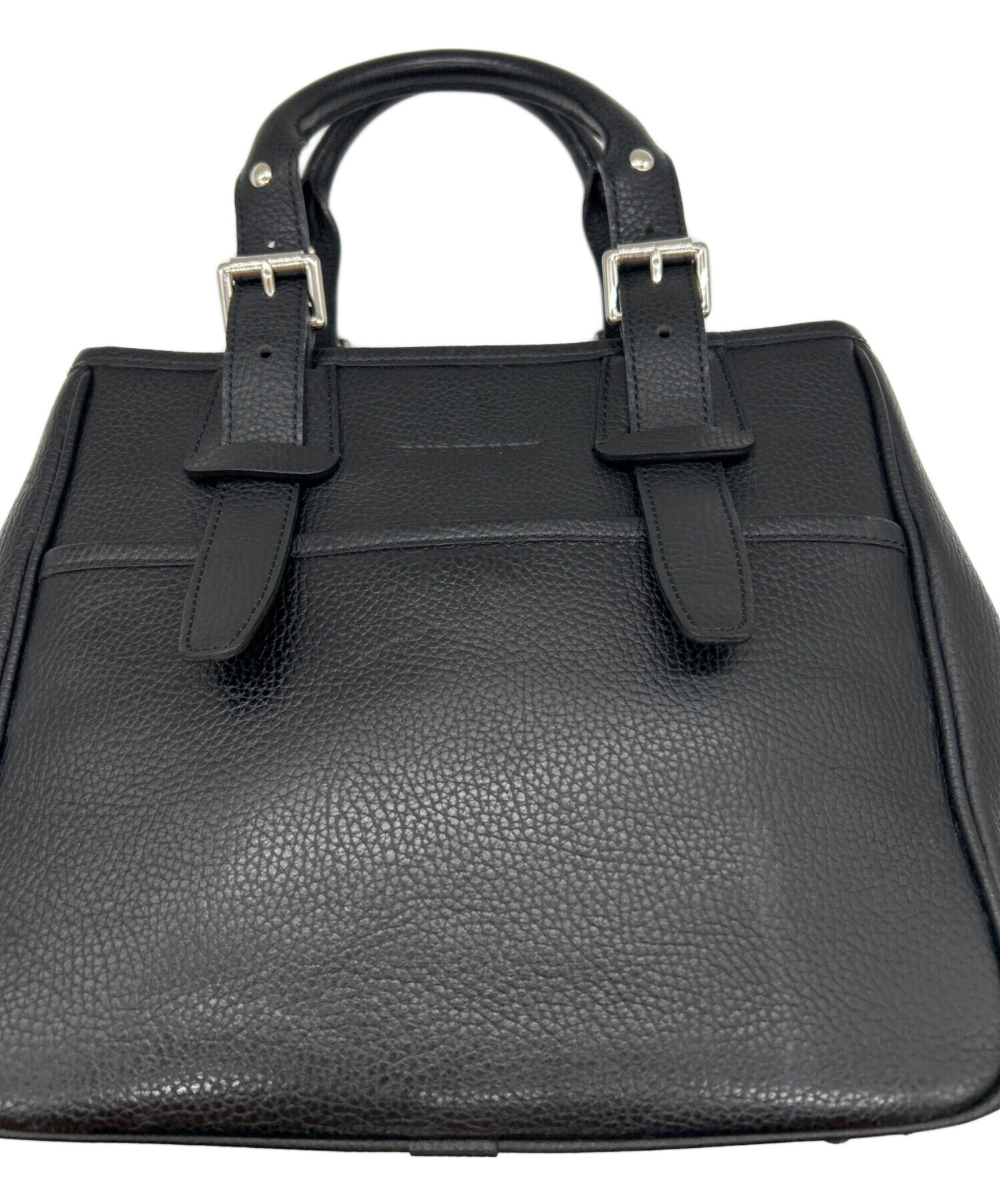 ヴィンテージ☆Burberrys☆バーバリー☆ハンドバッグ☆レザー☆黒☆未使用 中古・古着通販】BURBERRY (バーバリー) レザーハンドバッグ ブラック