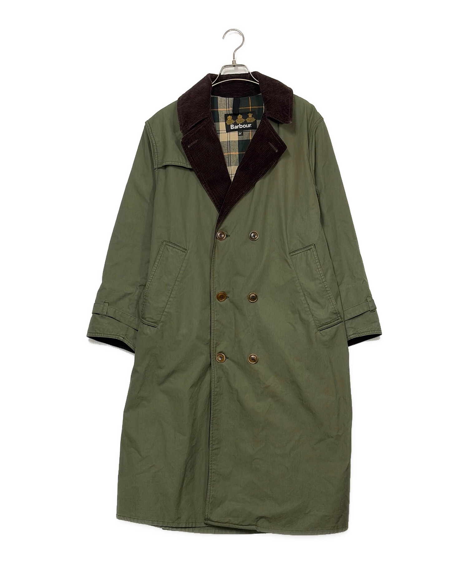 中古・古着通販】Barbour (バブアー) トレンチコート グリーン サイズ
