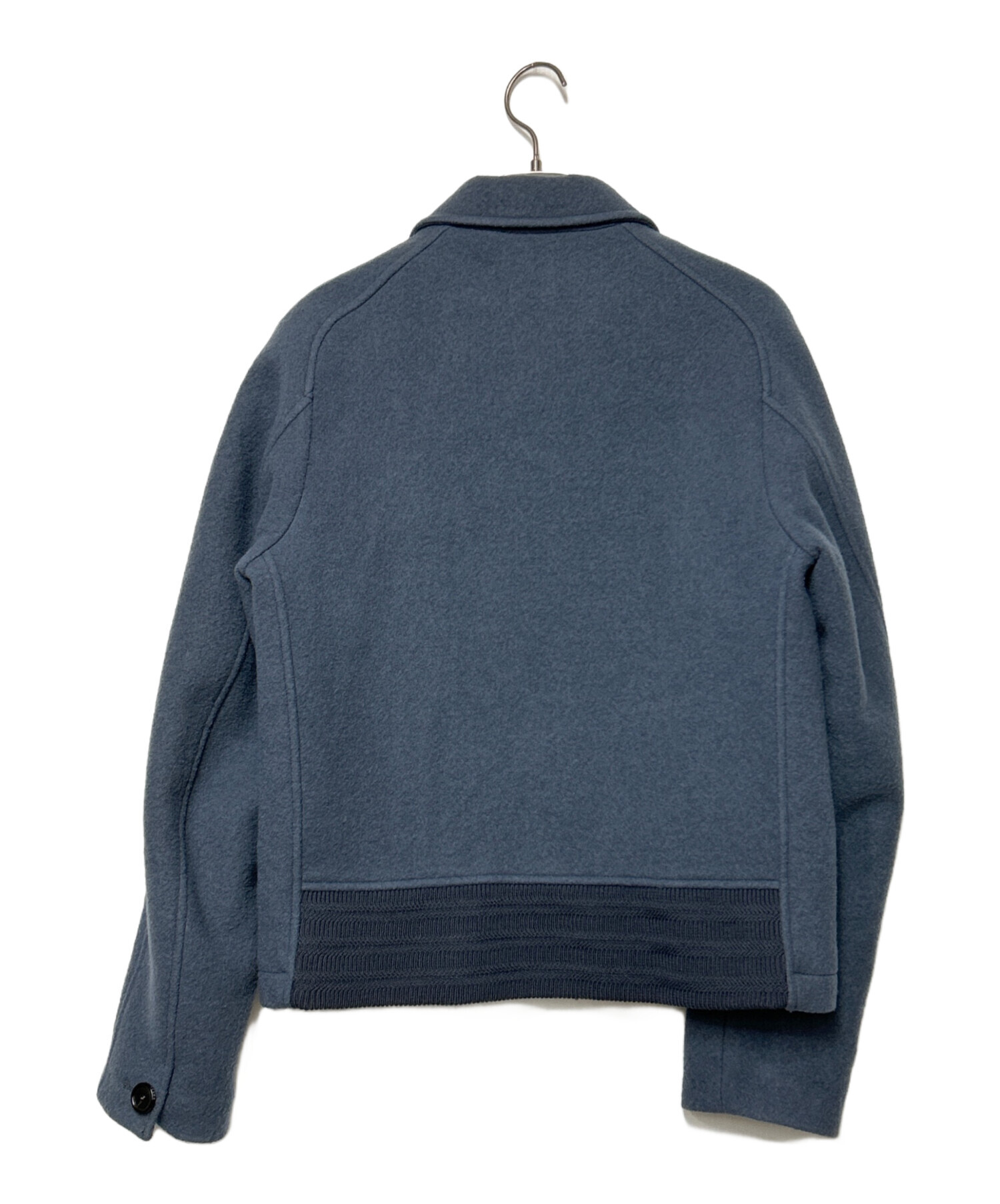 No.1464 GUCCI グッチ　ウール100% ネイビー　紺　ジオメトリック No.1464 GUCCI グッチウール100% ネイビー紺ジオメトリック