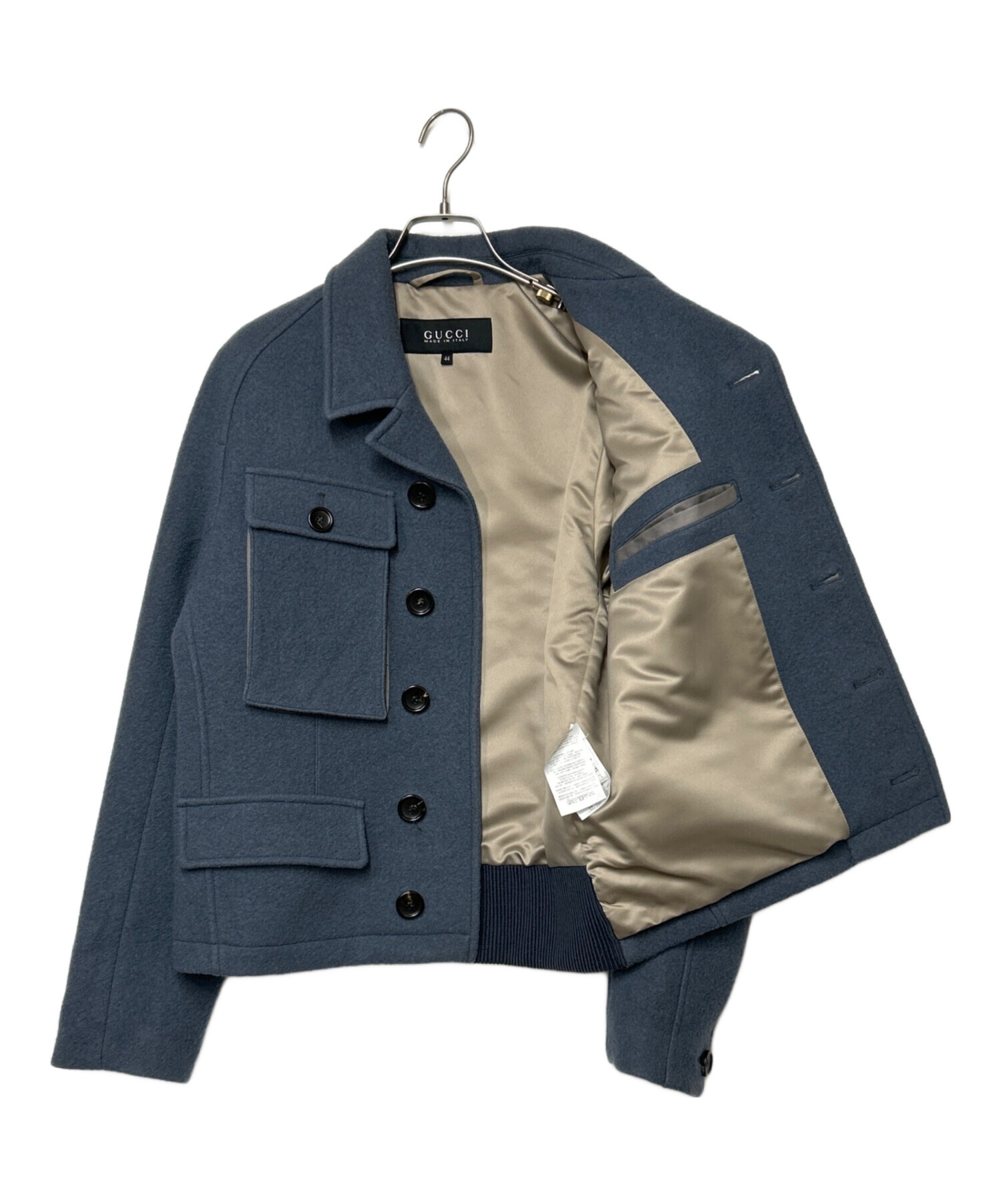 GUCCI ネイビー ジャケット　120センチくらい 中古・古着通販】GUCCI (グッチ) ウールジャケット ネイビー サイズ