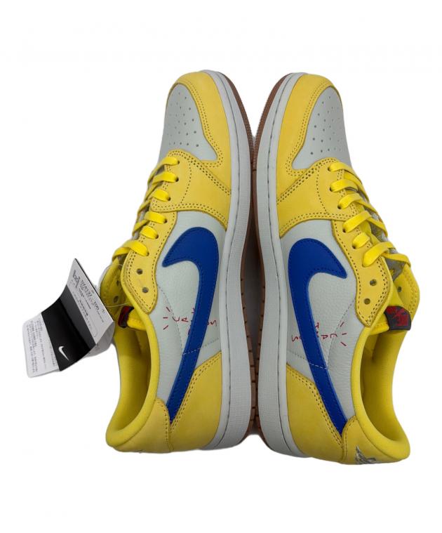 NIKE Travis Scott スニーカー イエロー/ブルー 中古・古着通販】NIKE (ナイキ) Travis Scott (トラヴィススコット
