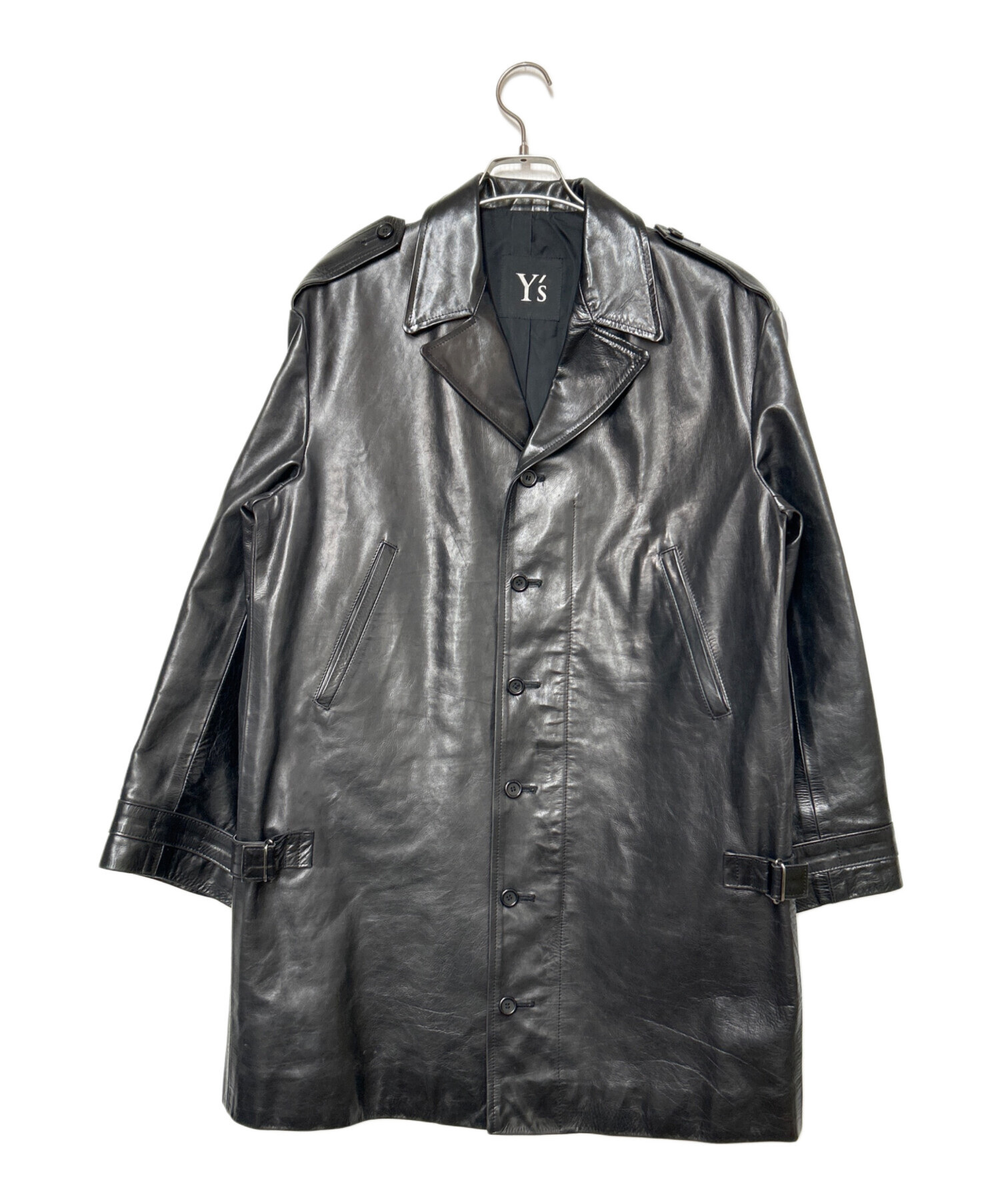 Y's ワイズ 牛革コート YE-J32-706 ブラック 牛革 ブラック Cowhide