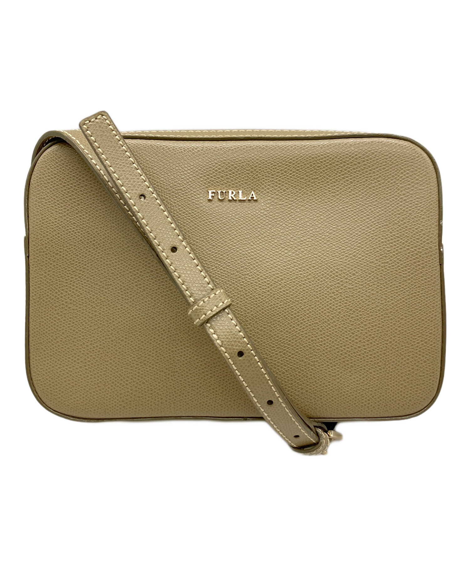 中古・古着通販】FURLA (フルラ) ショルダーバッグ ベージュ｜ブランド
