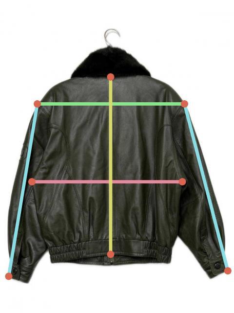 【BALMAIN】グリーンラムレザージャケット 中古・古着通販】PIERRE BALMAIN (ピエール バルマン) ラムレザー