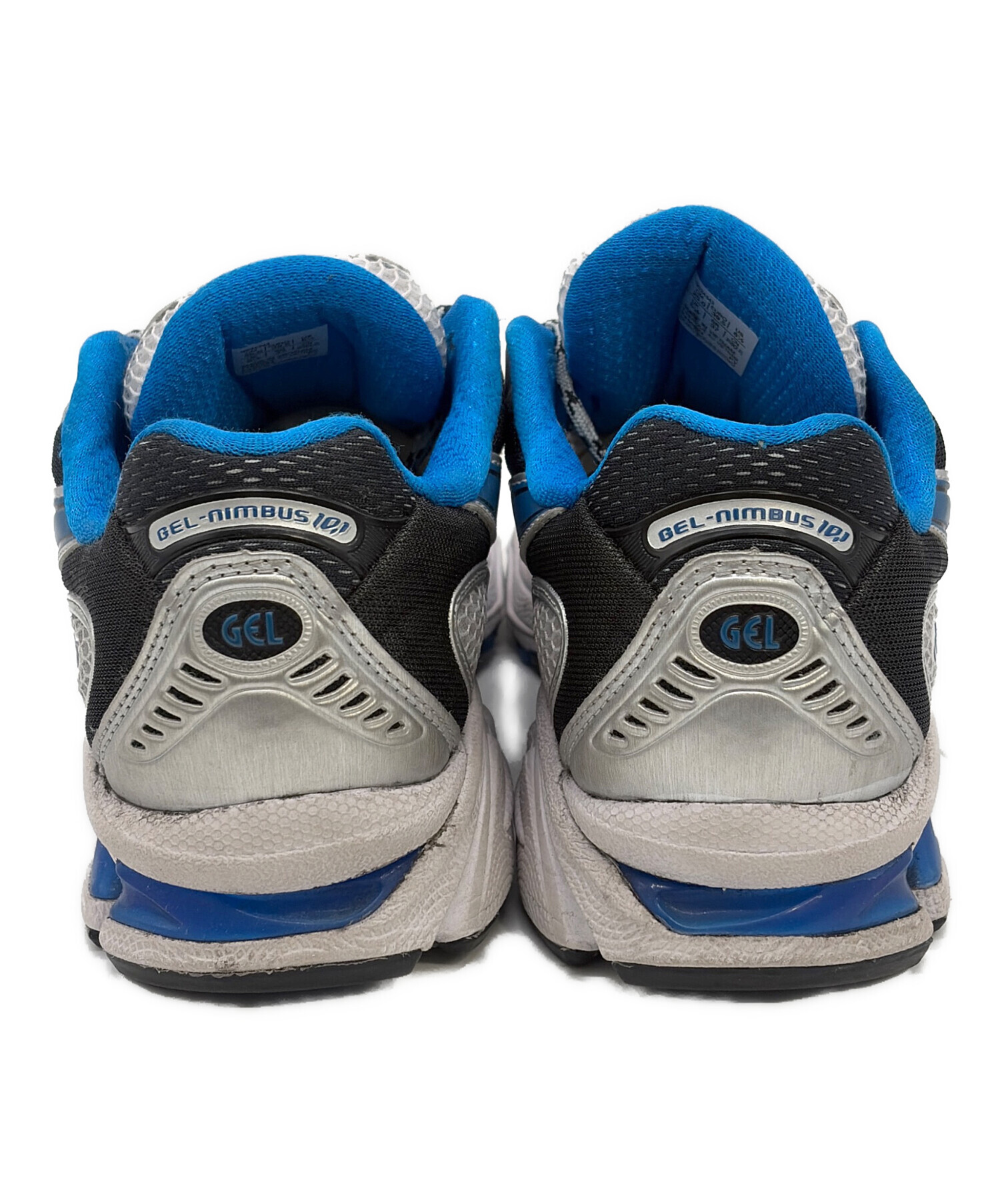 中古・古着通販】asics (アシックス) スニーカー シルバー×ブルー 