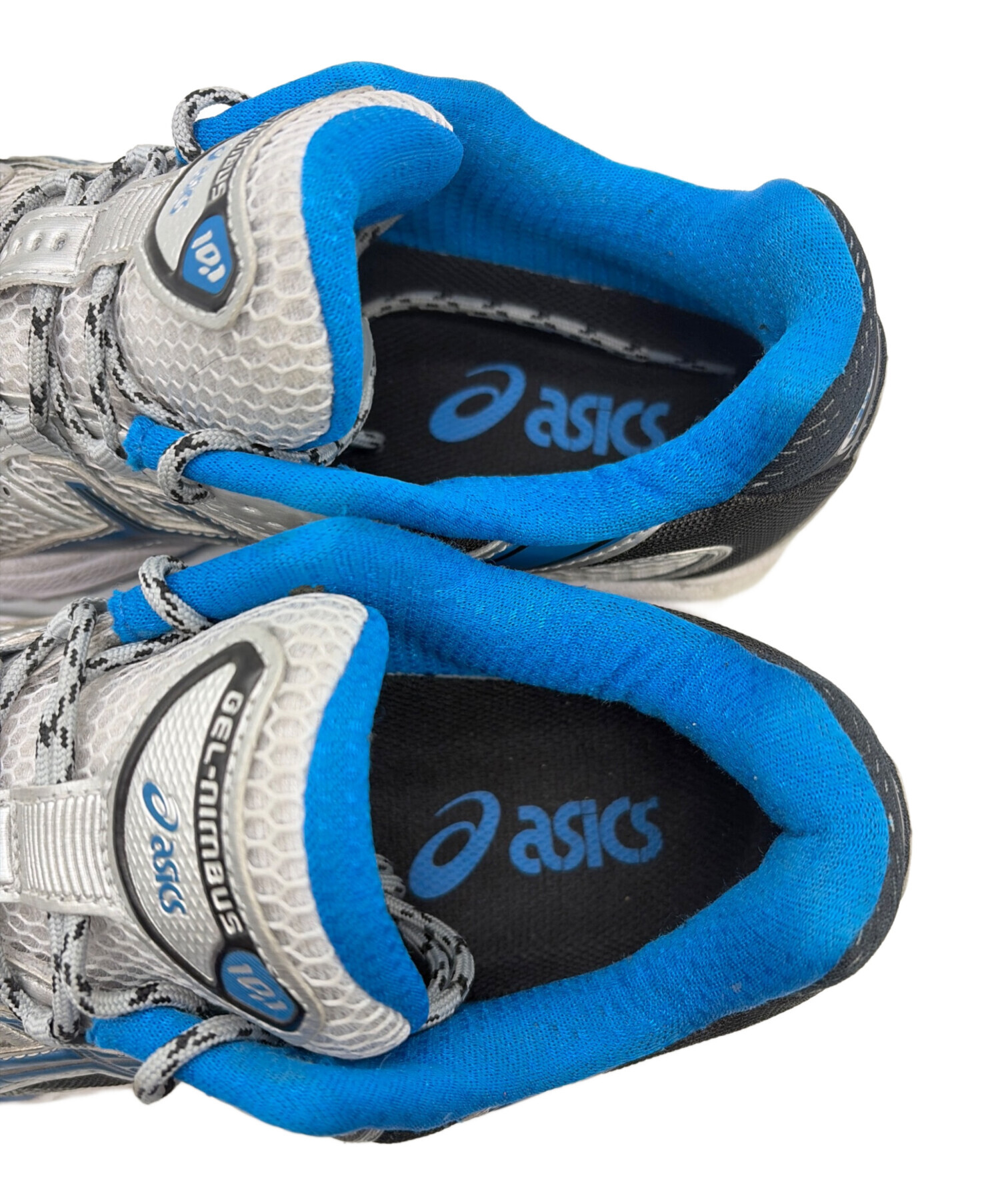 中古・古着通販】asics (アシックス) スニーカー シルバー×ブルー 