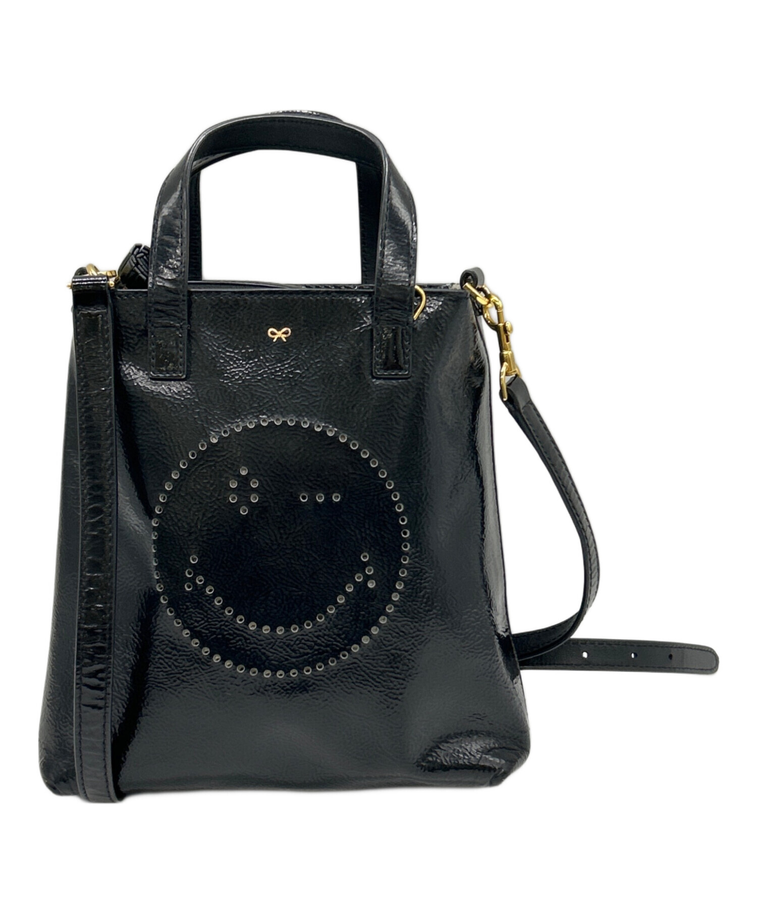 中古・古着通販】ANYA HINDMARCH (アニヤハインドマーチ) 2WAYエナメル 