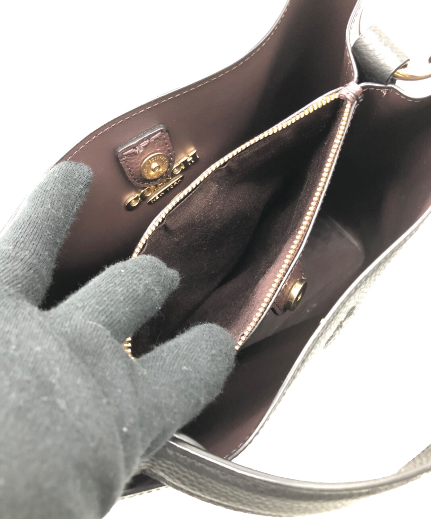 中古・古着通販】COACH (コーチ) 2WAYショルダーバッグ ブラック