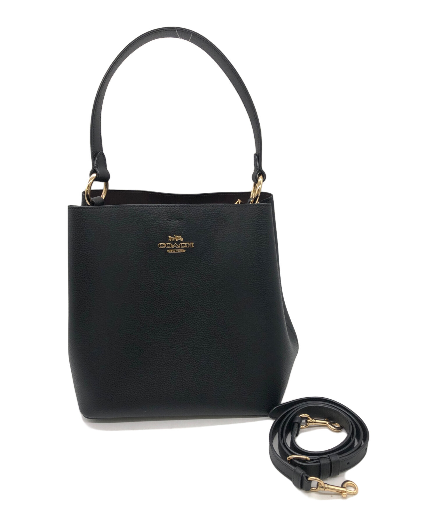 中古・古着通販】COACH (コーチ) 2WAYショルダーバッグ ブラック 