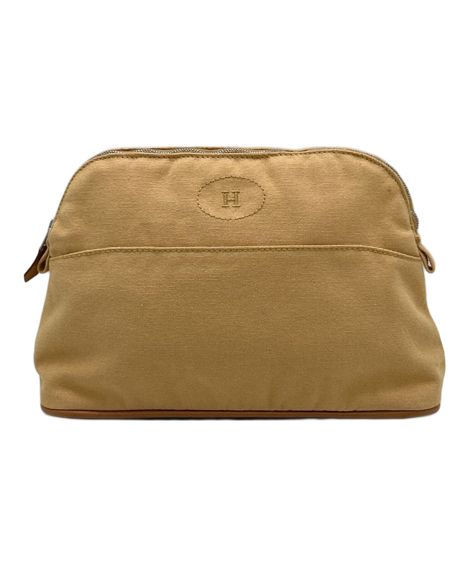 中古・古着通販】HERMES (エルメス) ボリードポーチ25 ベージュ 
