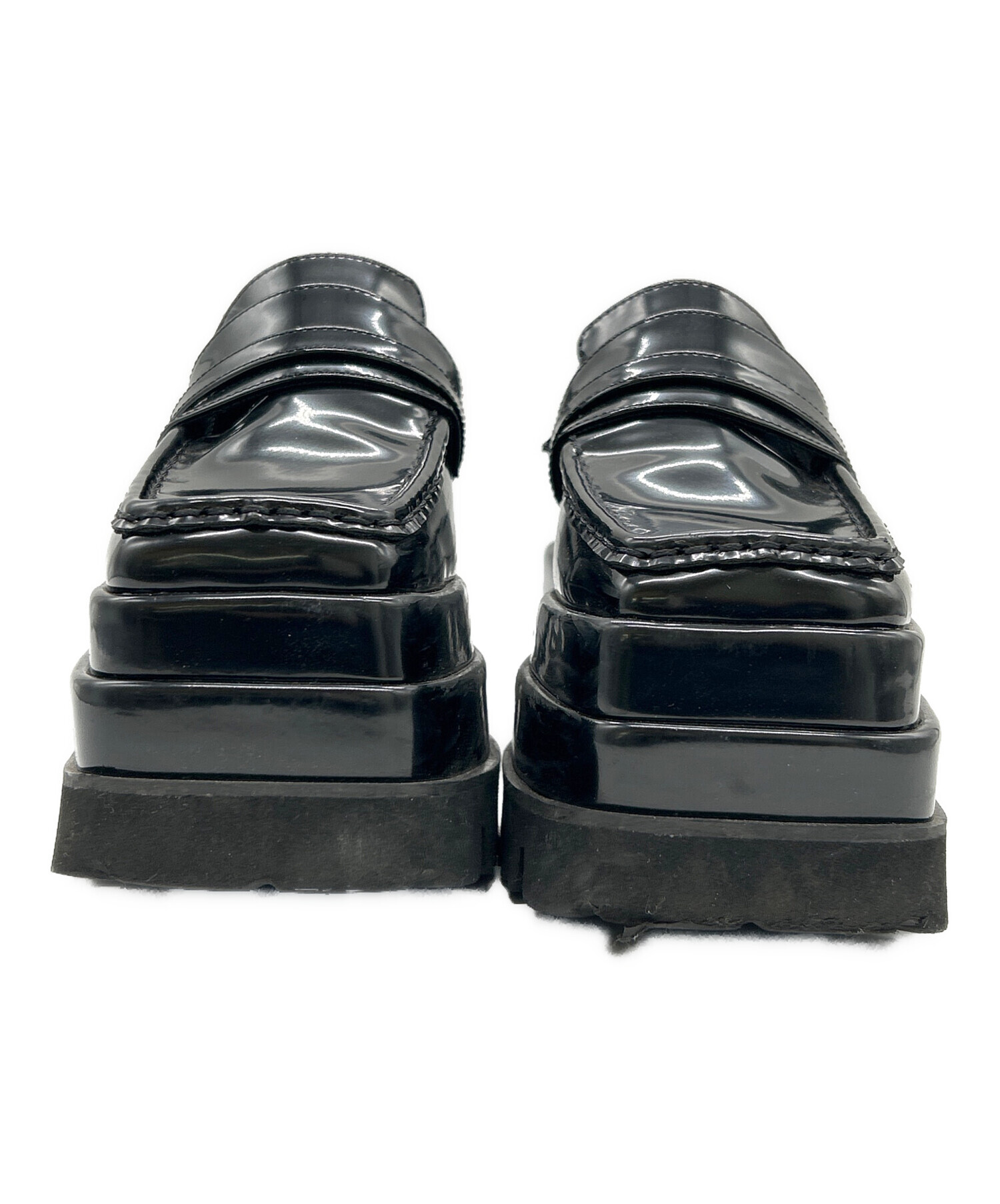 中古・古着通販】darich (ダーリッチ) 厚底ローファー ブラック サイズ