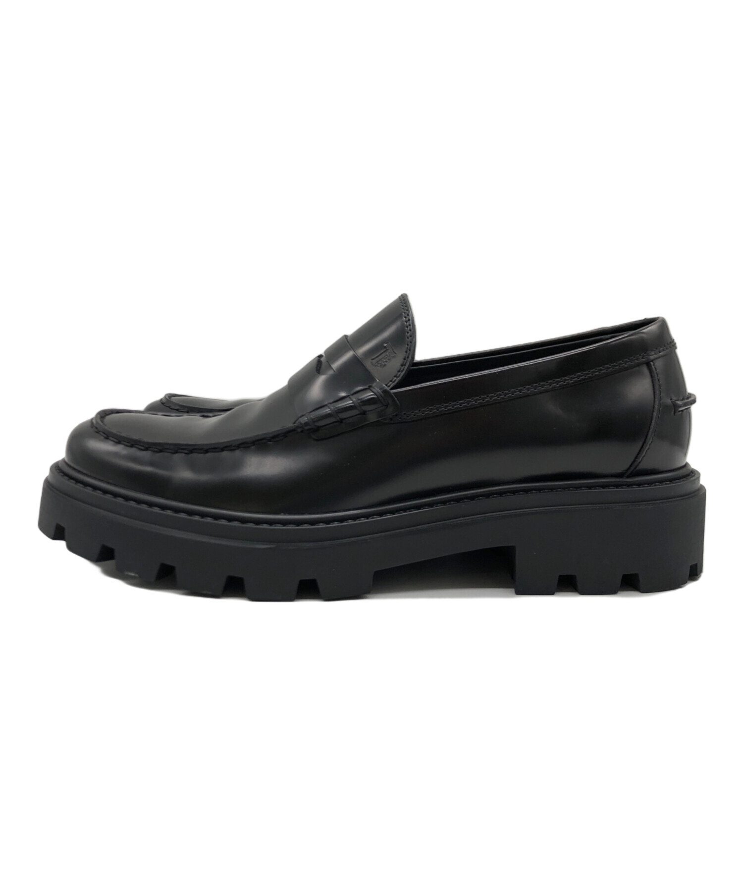 中古・古着通販】TOD'S (トッズ) コインローファー ブラック サイズ