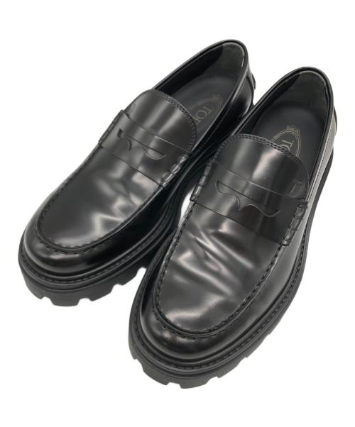 中古・古着通販】TOD'S (トッズ) コインローファー ブラック サイズ