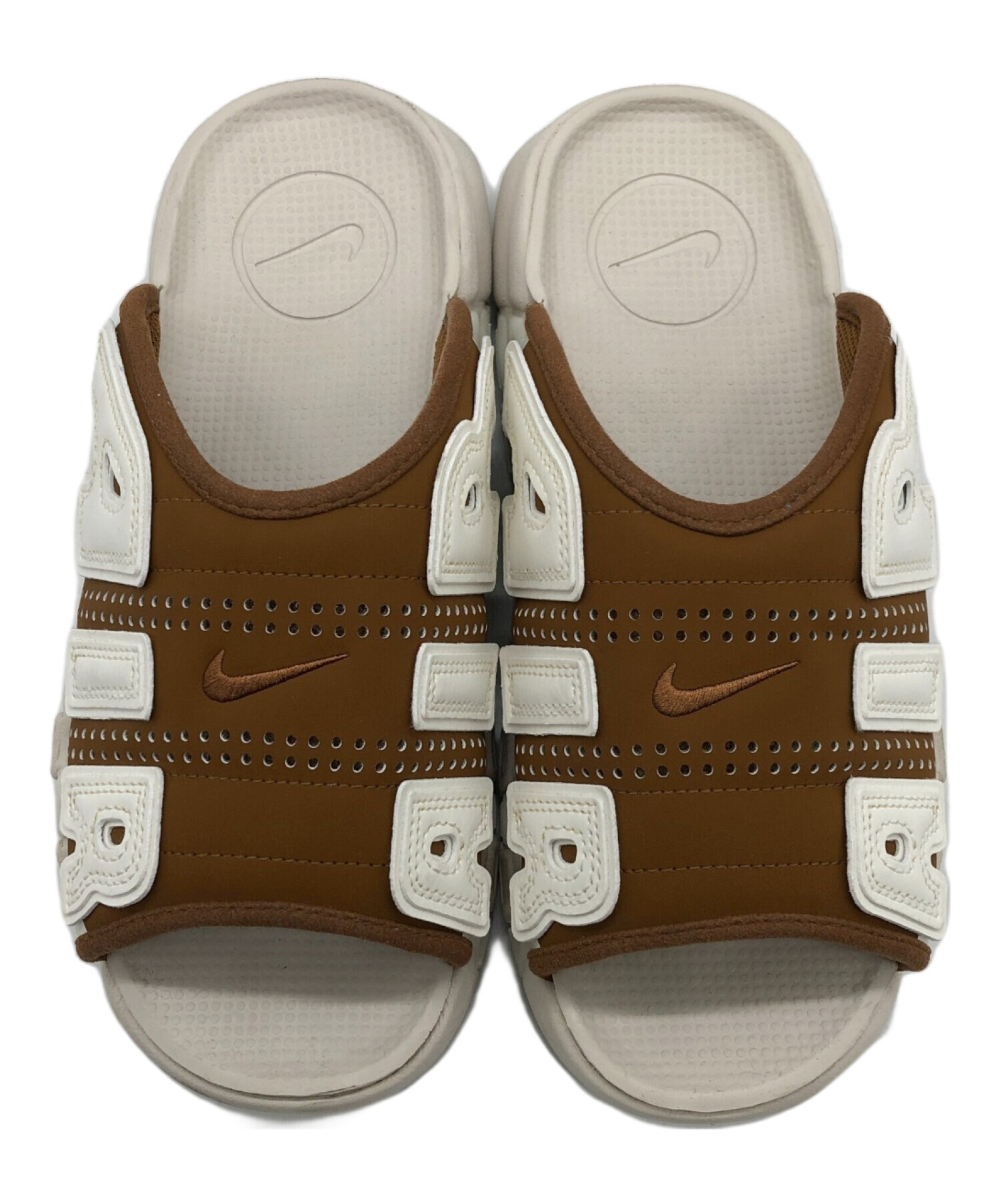 中古・古着通販】NIKE (ナイキ) Air More Uptempo Slide ブラウン 