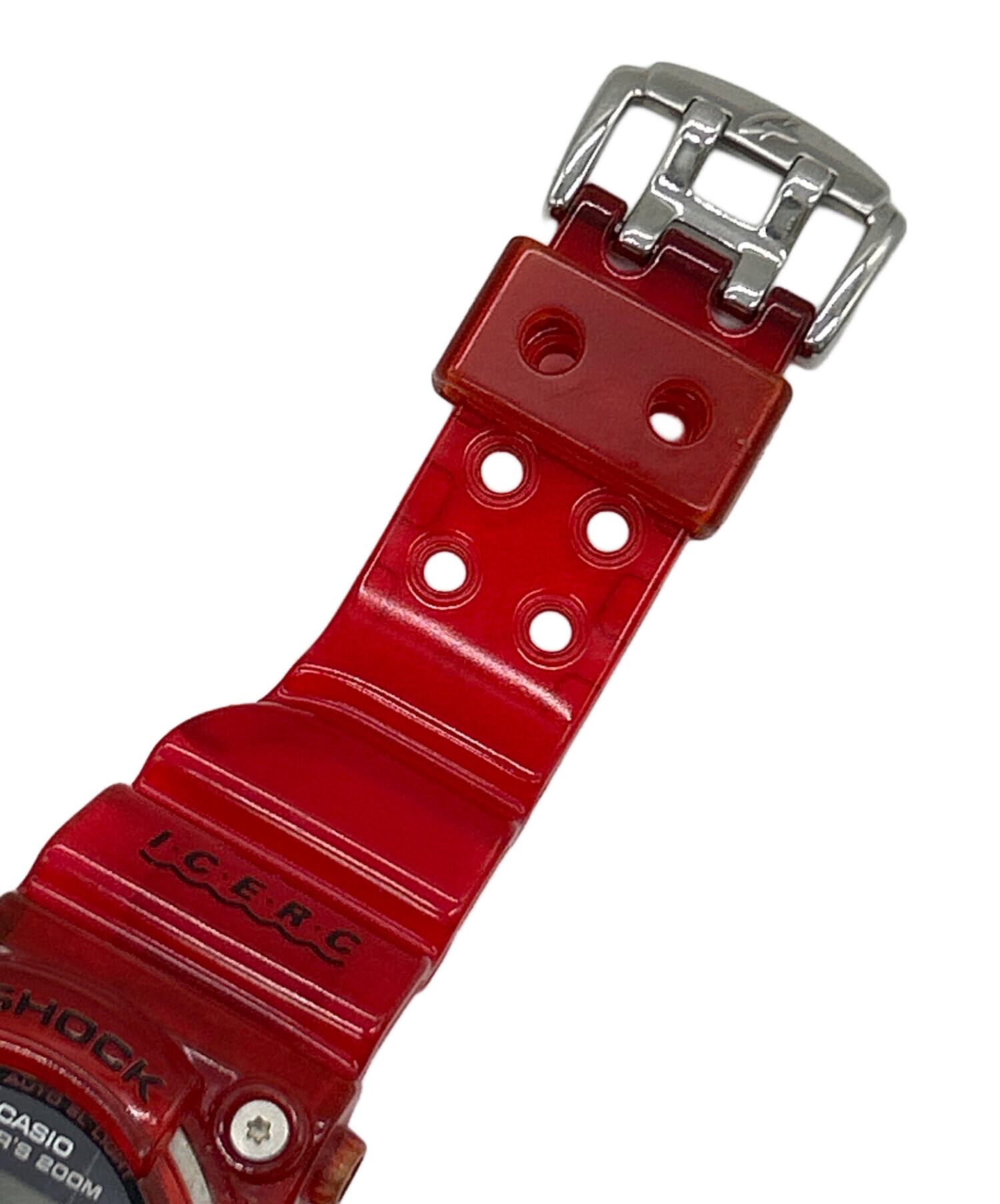 中古・古着通販】CASIO (カシオ) 腕時計 ブラック×レッド｜ブランド 