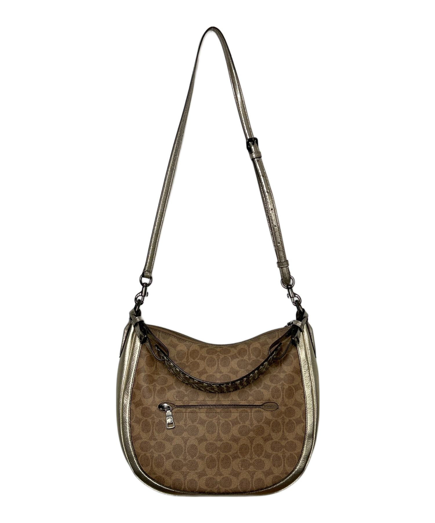 中古・古着通販】COACH (コーチ) 2WAYショルダーバッグ ベージュ 