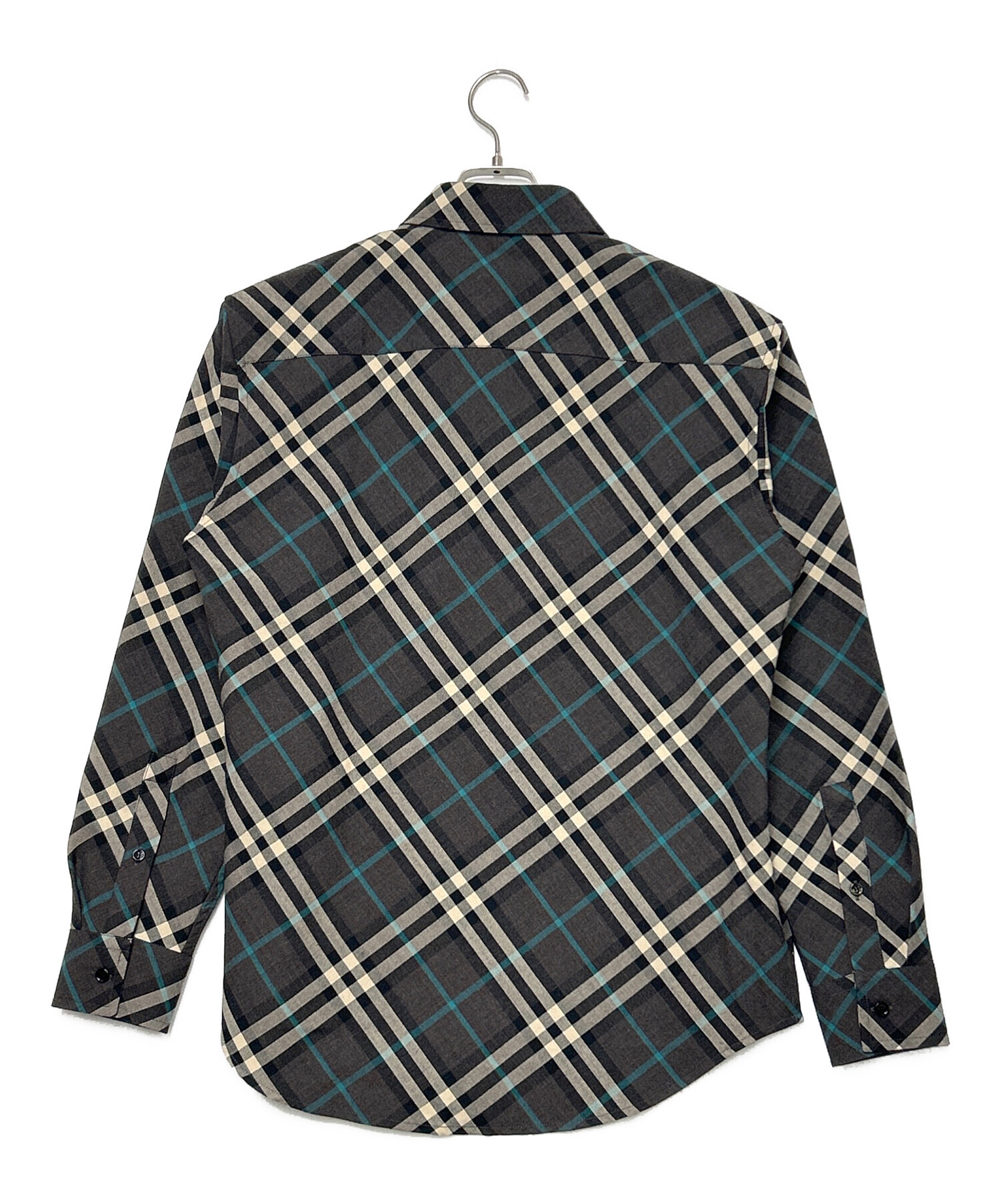 中古・古着通販】BURBERRY (バーバリー) 長袖シャツ グレー サイズ