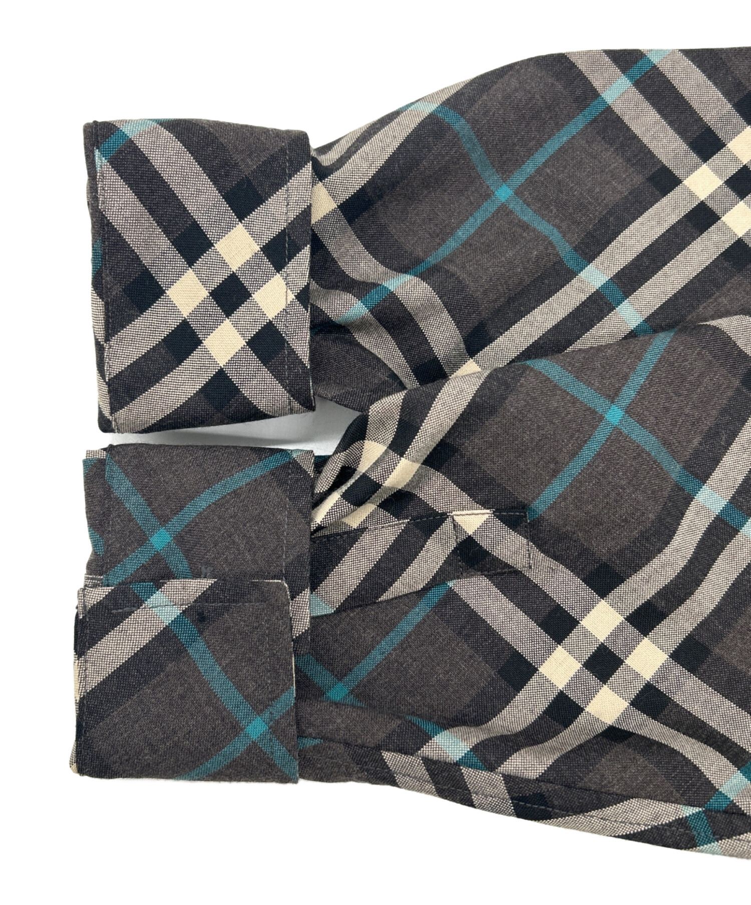 中古・古着通販】BURBERRY (バーバリー) 長袖シャツ グレー サイズ