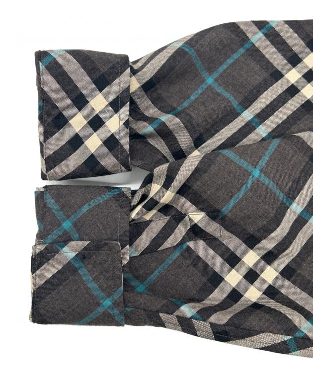 中古・古着通販】BURBERRY (バーバリー) 長袖シャツ グレー サイズ