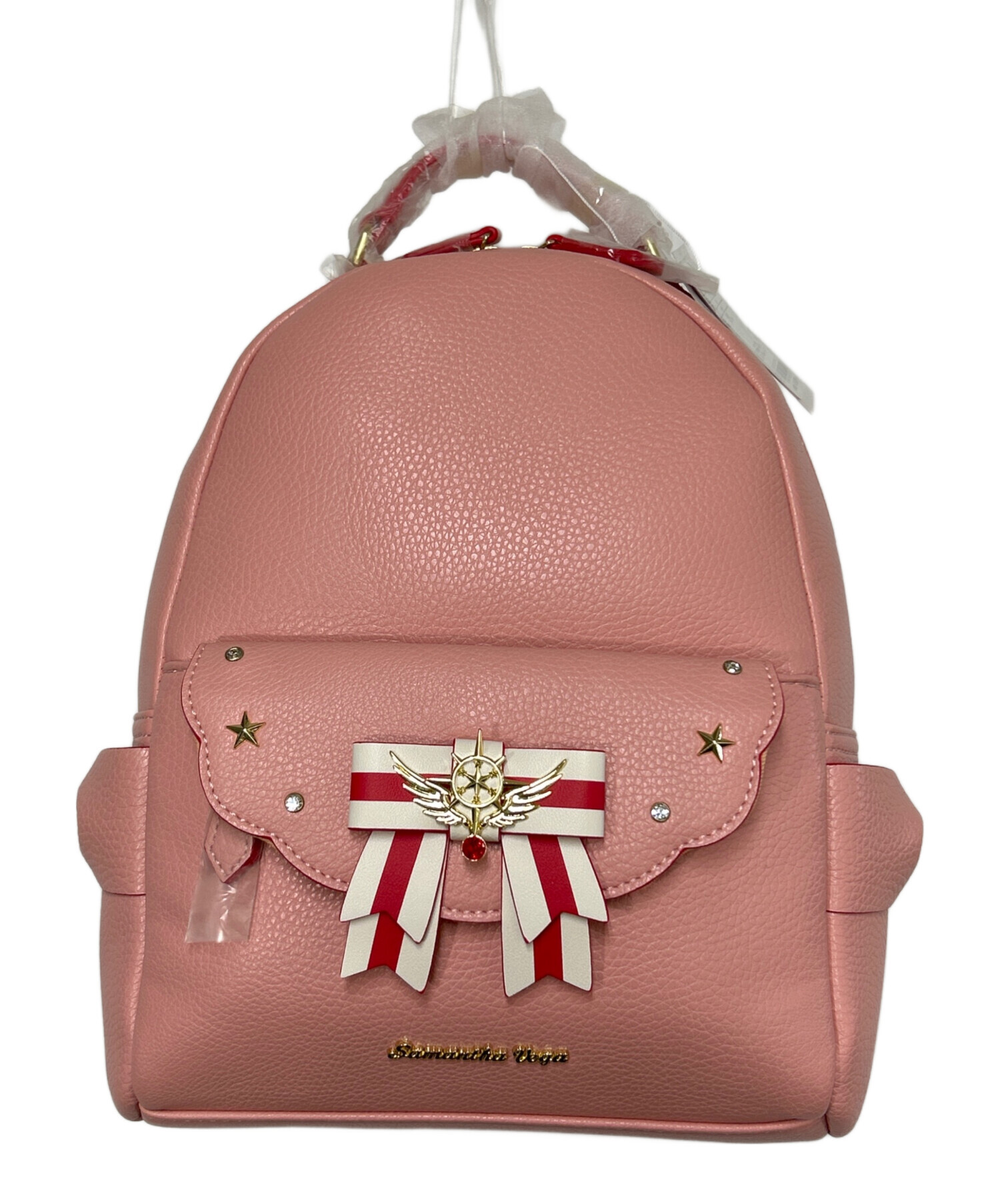 サマンサ リュック ピンク サマンサベガ ビジューリボンリュック小