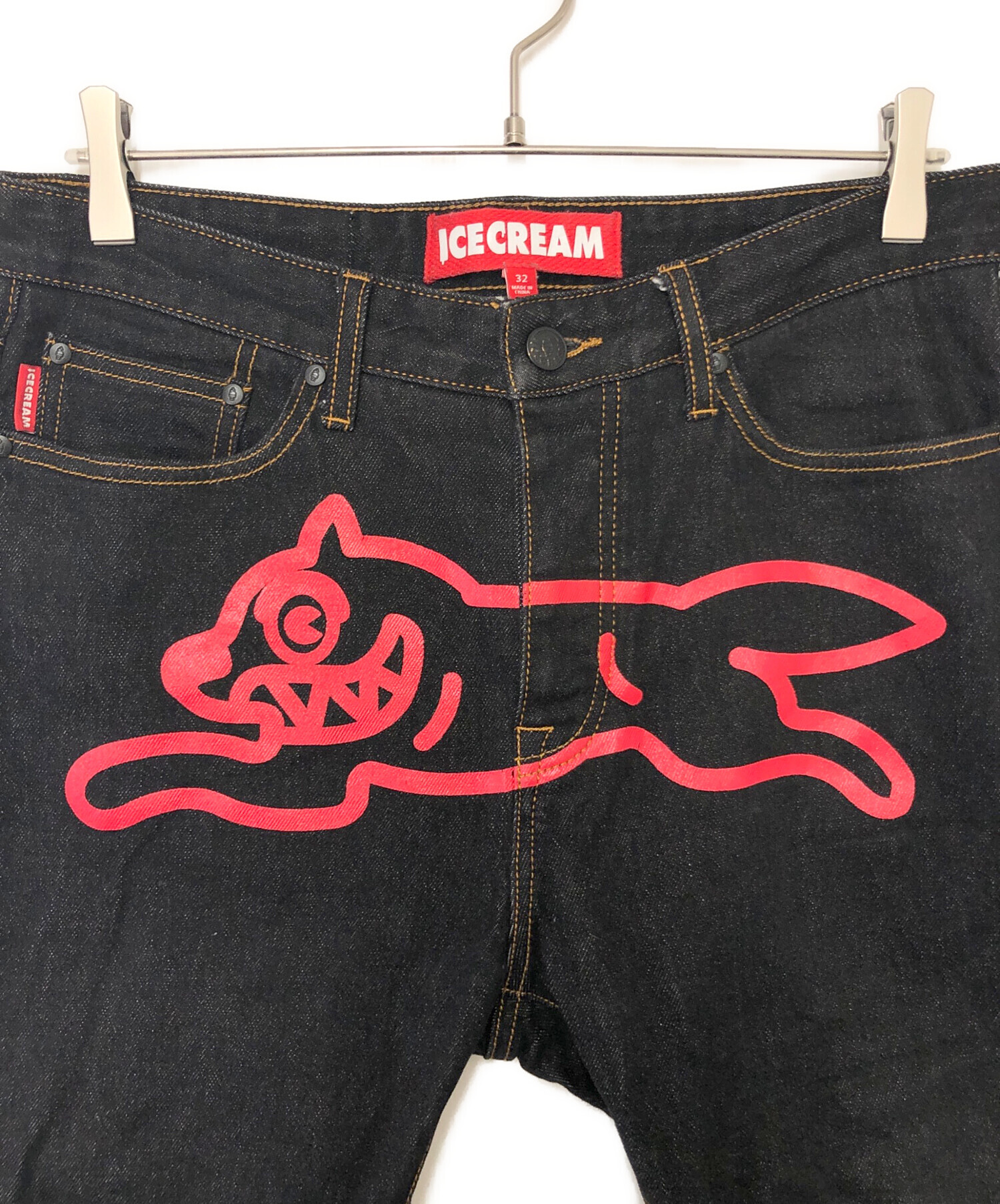 icecream アイスクリーム デニムパンツ サイズ34 ICECREAM ダメージ