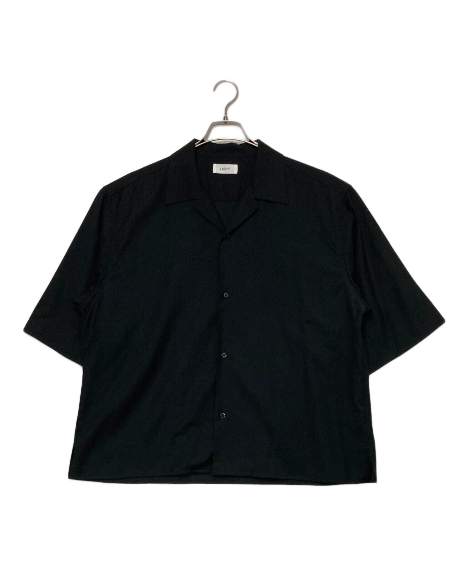 中古・古着通販】LOEFF (ロエフ) 半袖シャツ ブラック サイズ:2