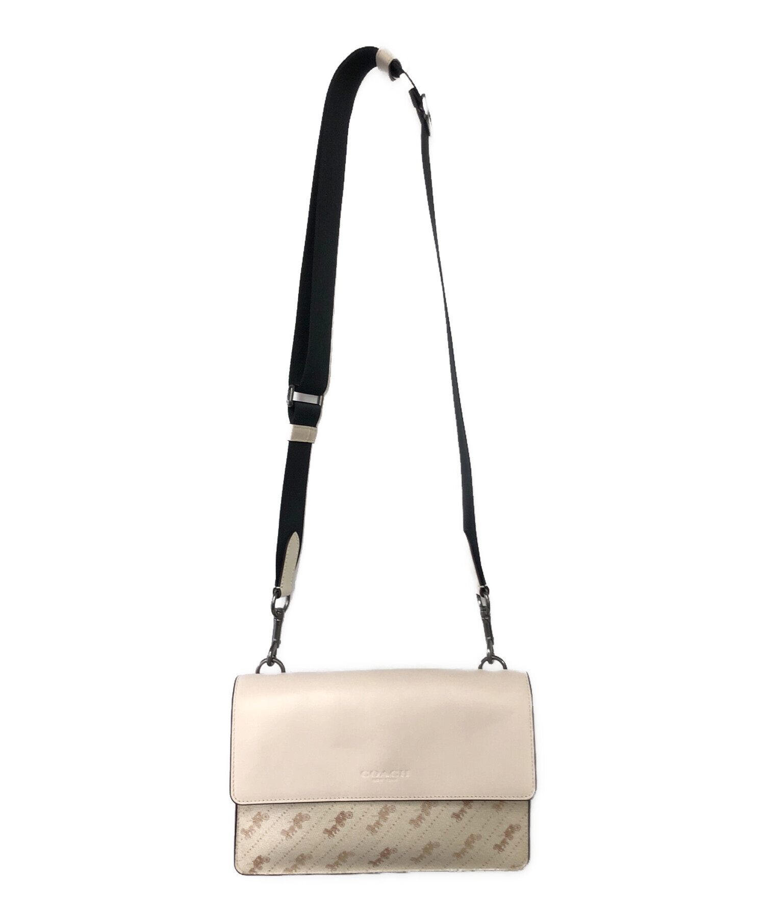 中古・古着通販】COACH (コーチ) ショルダーバッグ ベージュ｜ブランド