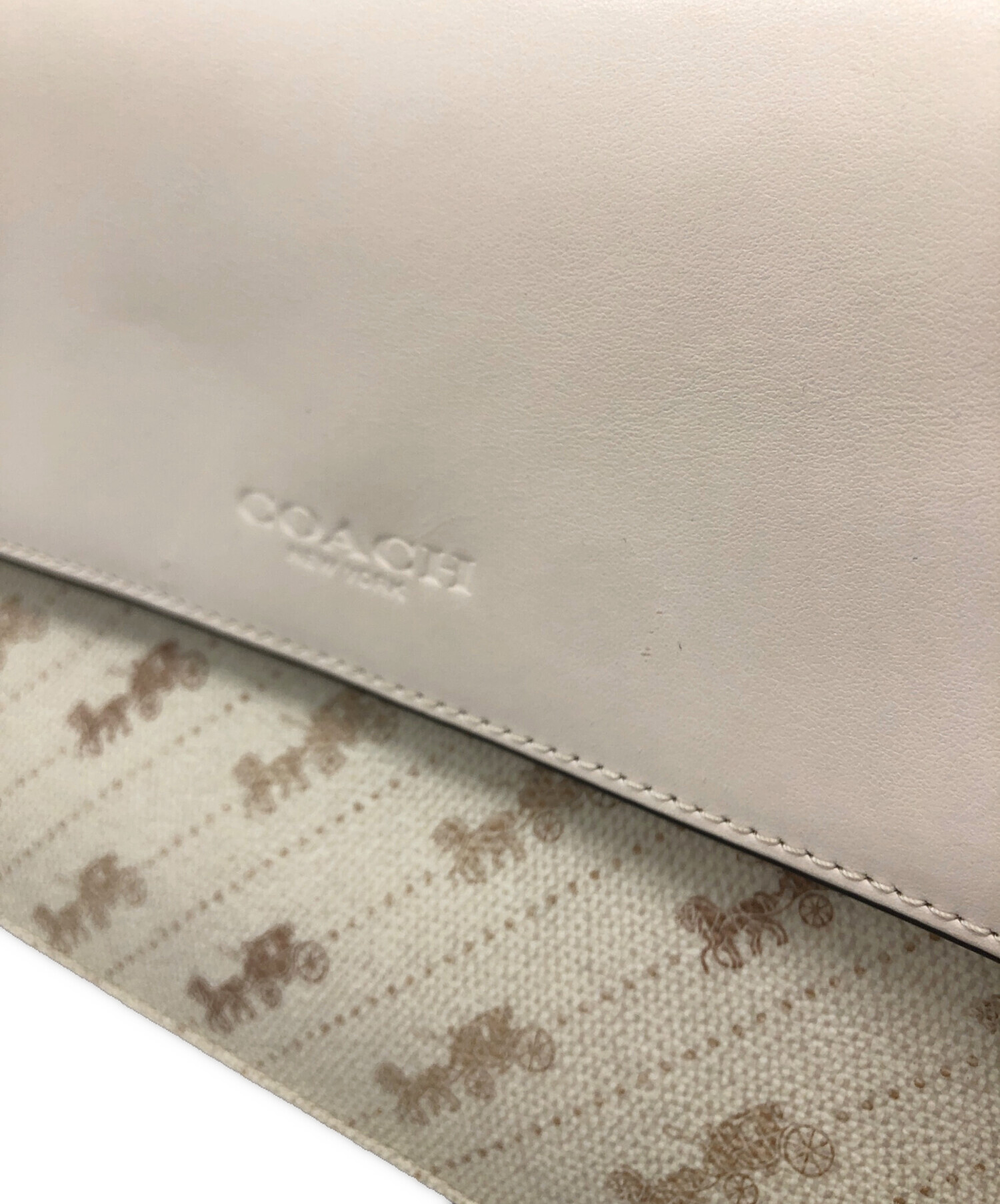 中古・古着通販】COACH (コーチ) ショルダーバッグ ベージュ｜ブランド 