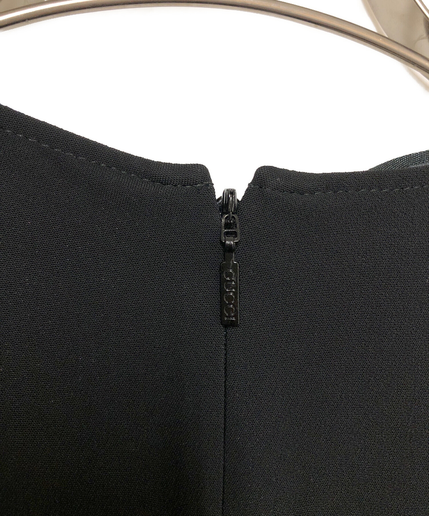 中古・古着通販】GUCCI (グッチ) 半袖ワンピース ブラック サイズ:SIZE