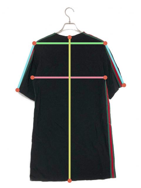 GUCCI ブラック ロゴテープ ひざ丈 ワンピース 半袖　40 グッチ 中古・古着通販】GUCCI (グッチ) 半袖ワンピース ブラック サイズ:SIZE