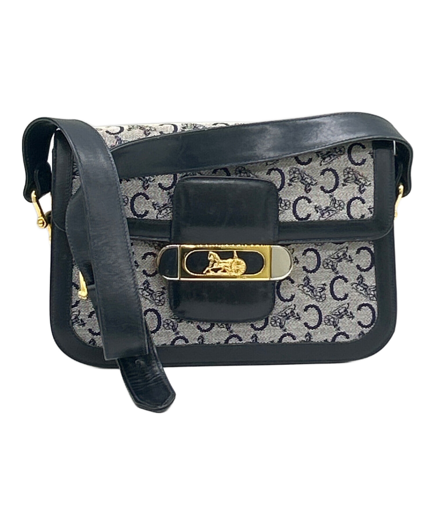 中古・古着通販】CELINE (セリーヌ) ショルダーバッグ ネイビー