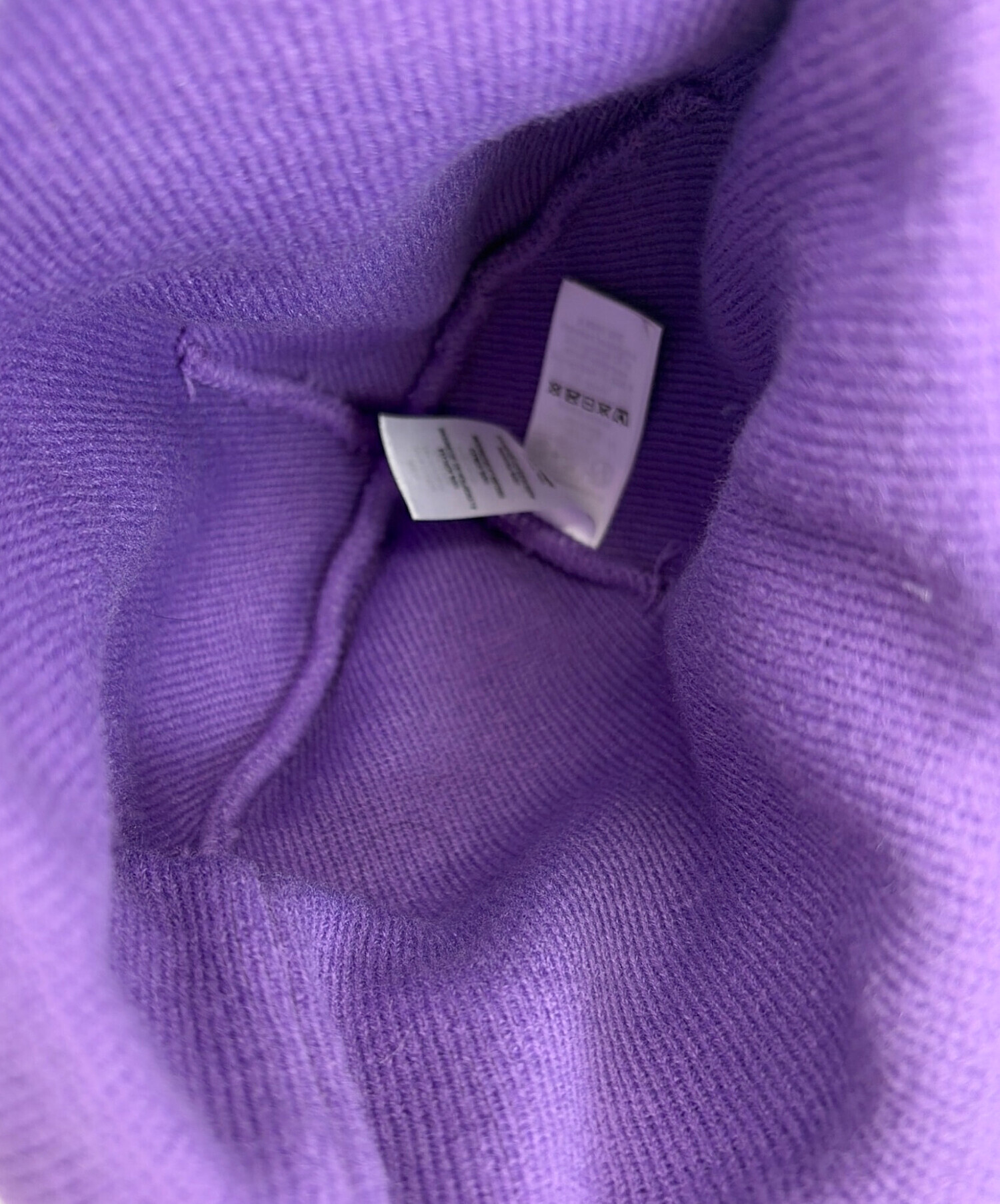 中古・古着通販】Supreme (シュプリーム) ニット帽 パープル×ブラック
