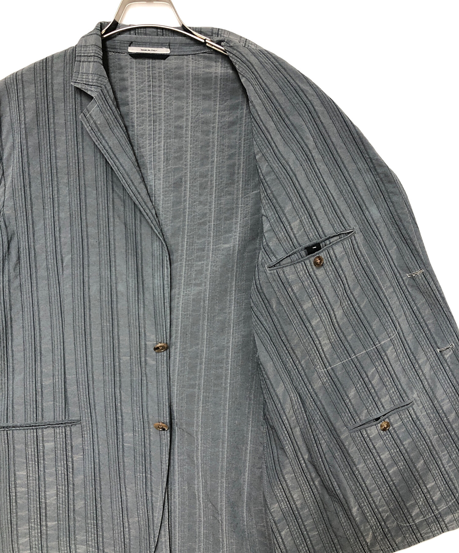 中古・古着通販】HERMES (エルメス) テーラードジャケット グレー