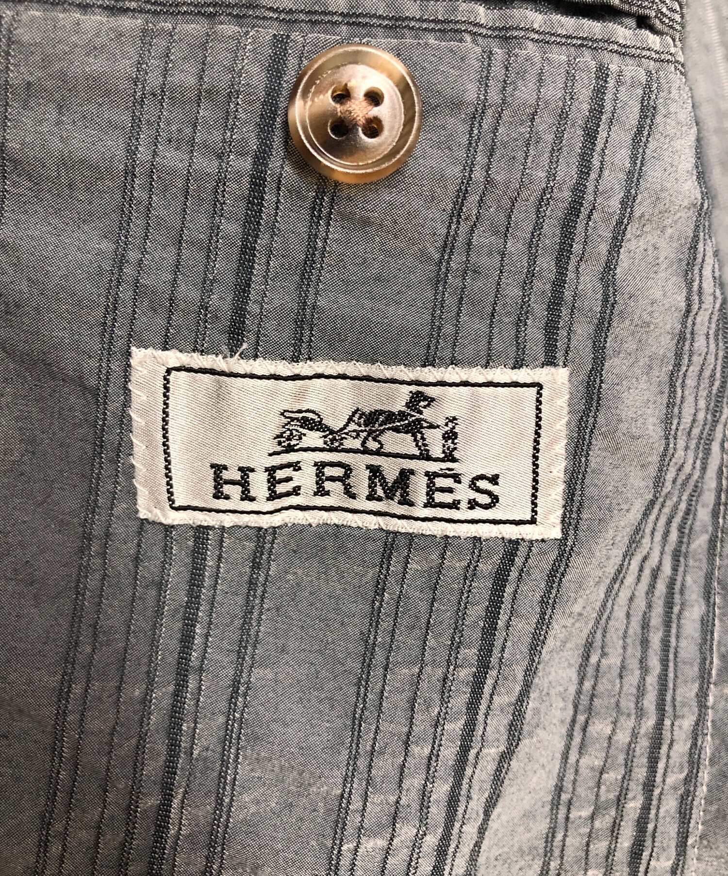 中古・古着通販】HERMES (エルメス) テーラードジャケット グレー