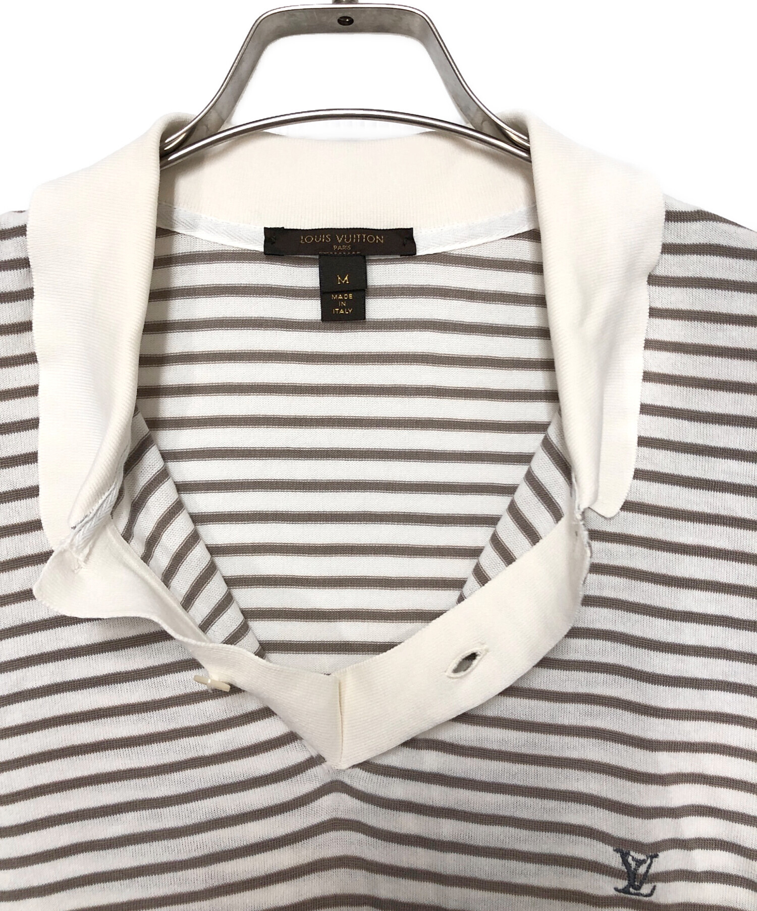 中古・古着通販】LOUIS VUITTON (ルイ ヴィトン) ポロシャツ ホワイト