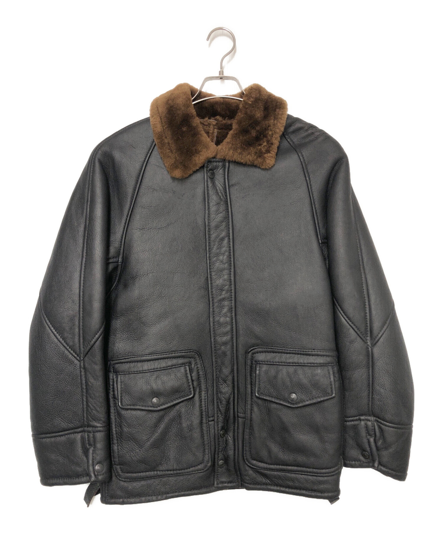 中古・古着通販】Schott (ショット) ムートンジャケット ブラック 