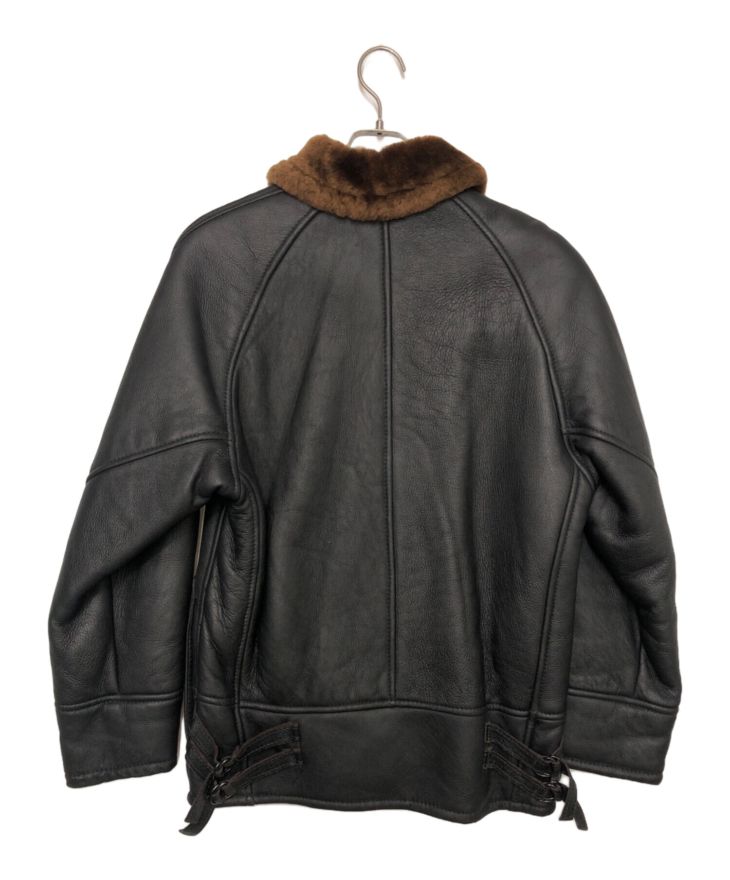 中古・古着通販】Schott (ショット) ムートンジャケット ブラック