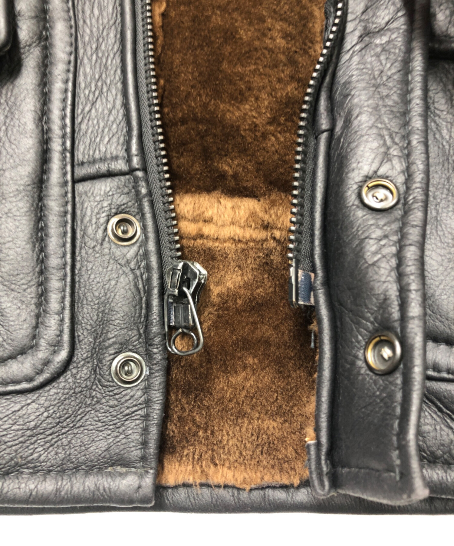 中古・古着通販】Schott (ショット) ムートンジャケット ブラック
